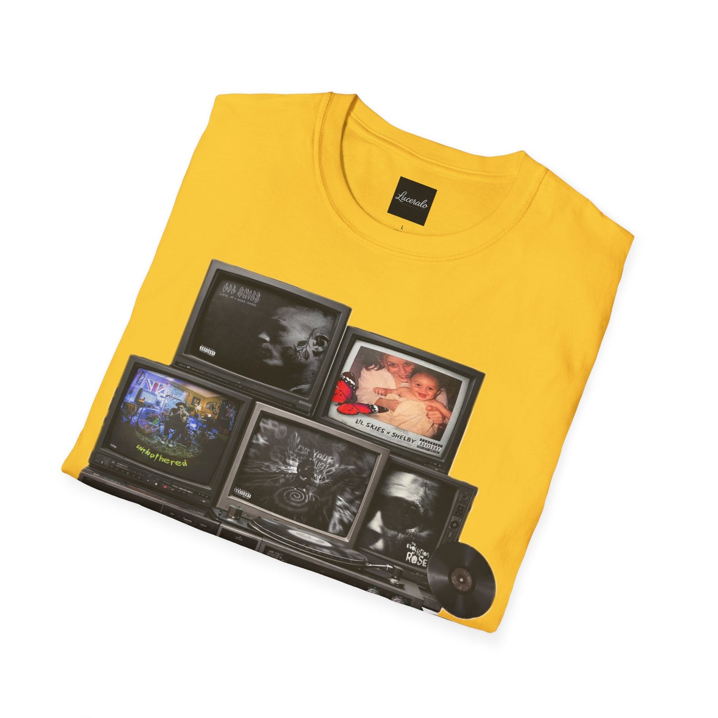 Lil Skies Retro TV Stack Collage T-Shirt