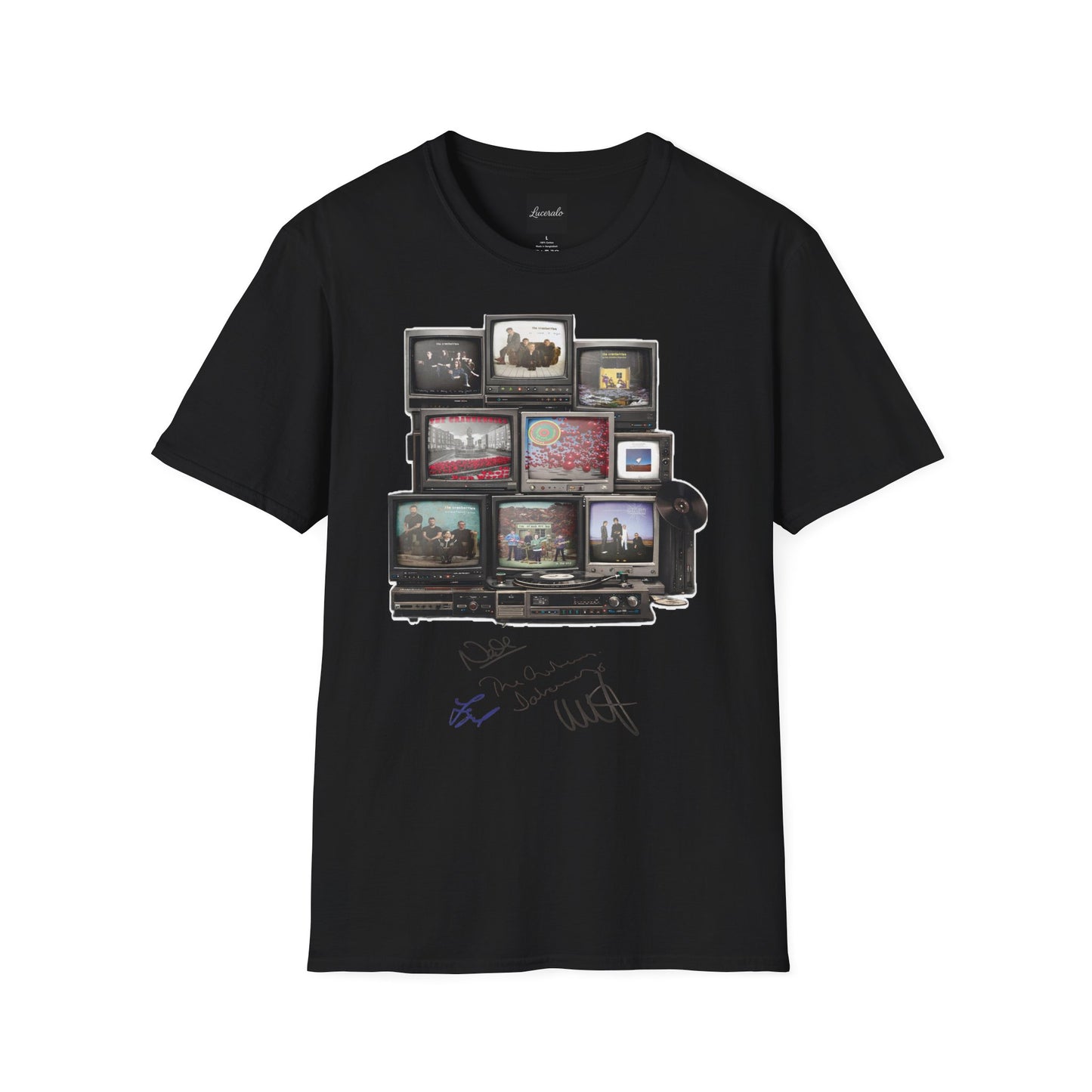 The Cranberries Retro Tv Stack Collage T-Shirt