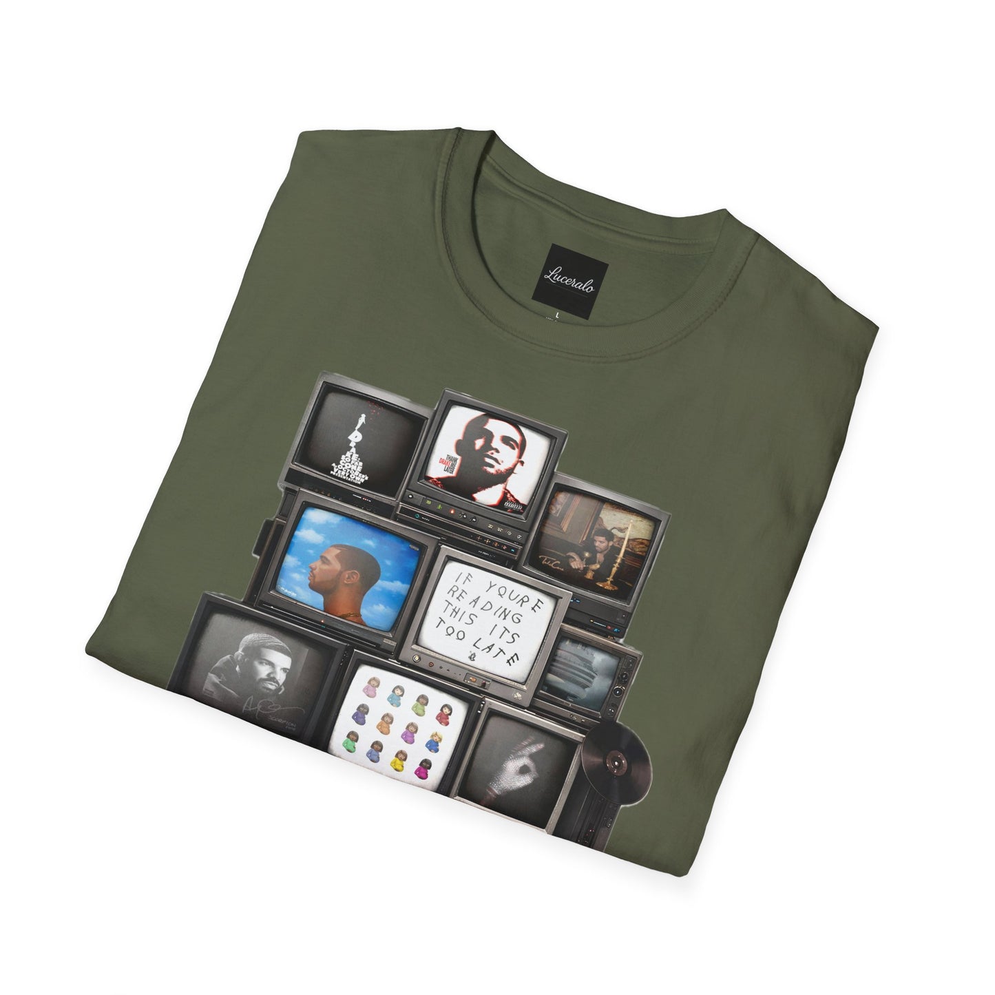 Drake Retro TV Stack Collage T-Shirt