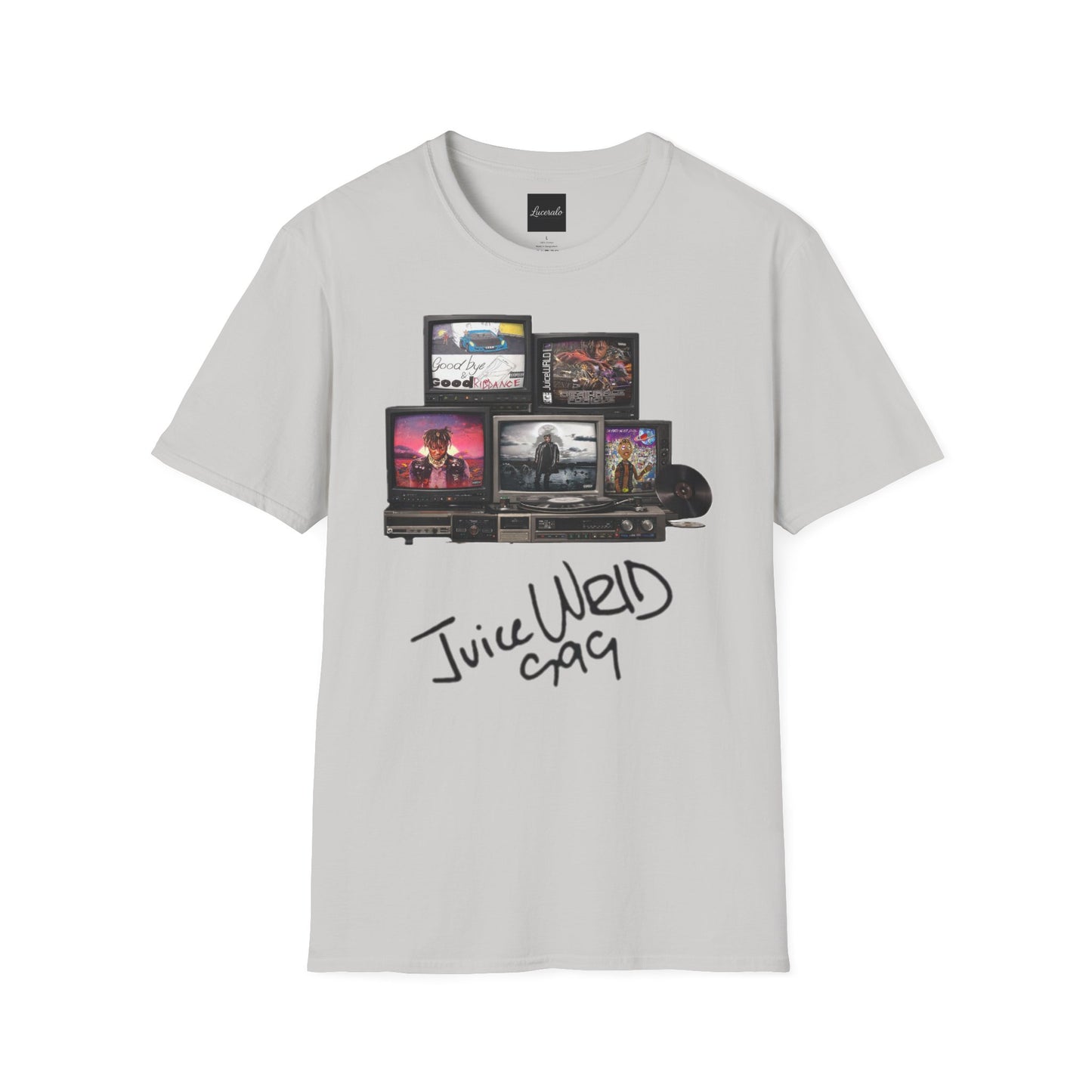 Juice Wrld Retro TV Stack Collage T-Shirt