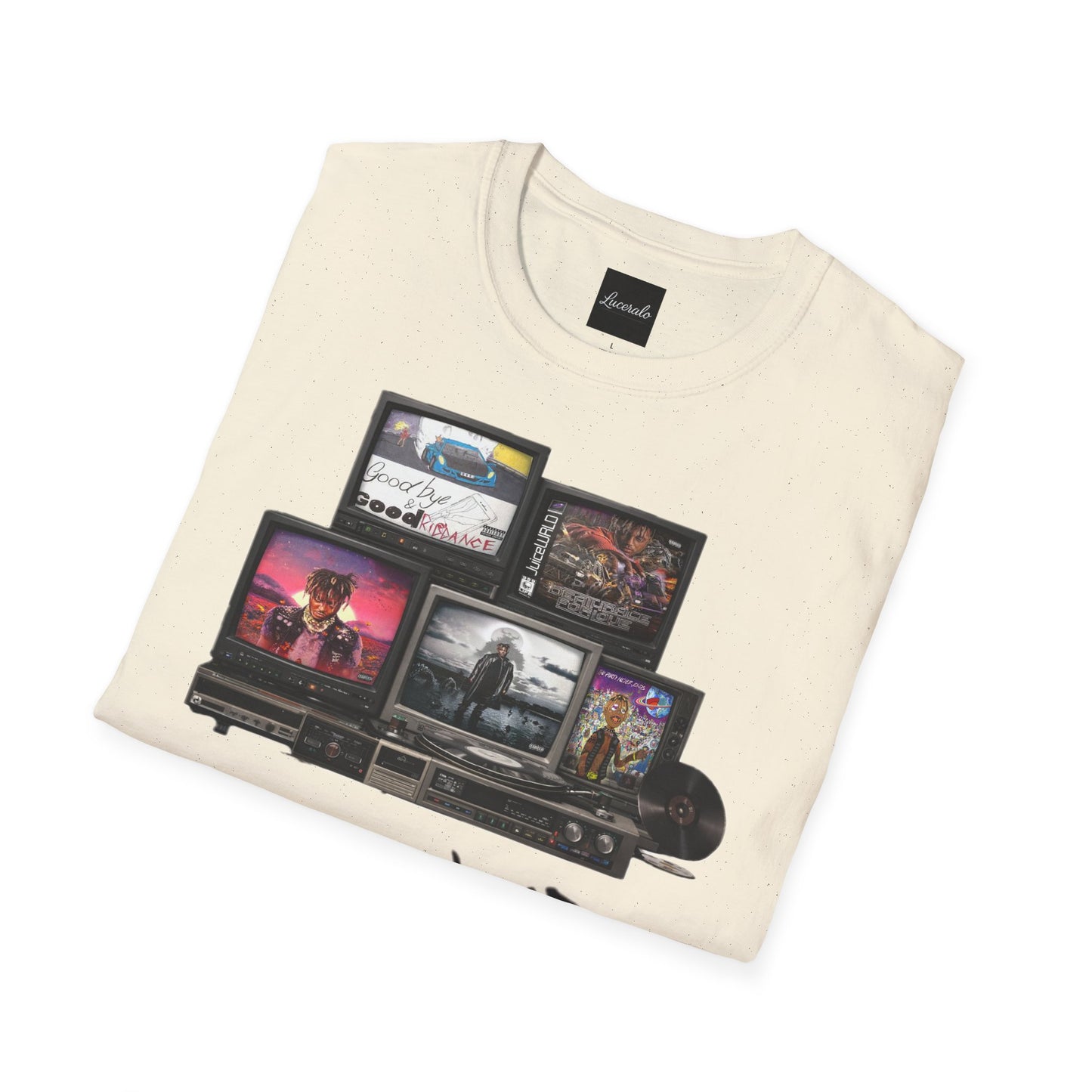 Juice Wrld Retro TV Stack Collage T-Shirt