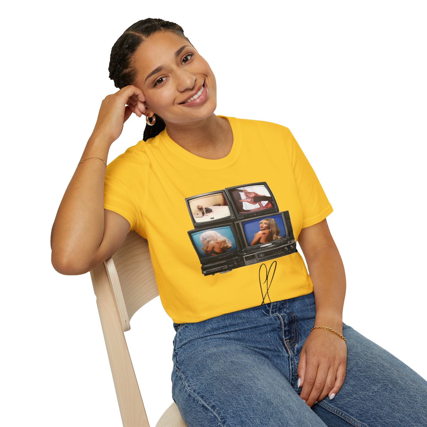 Espresso Era Retro TV Stack Collage T-Shirt