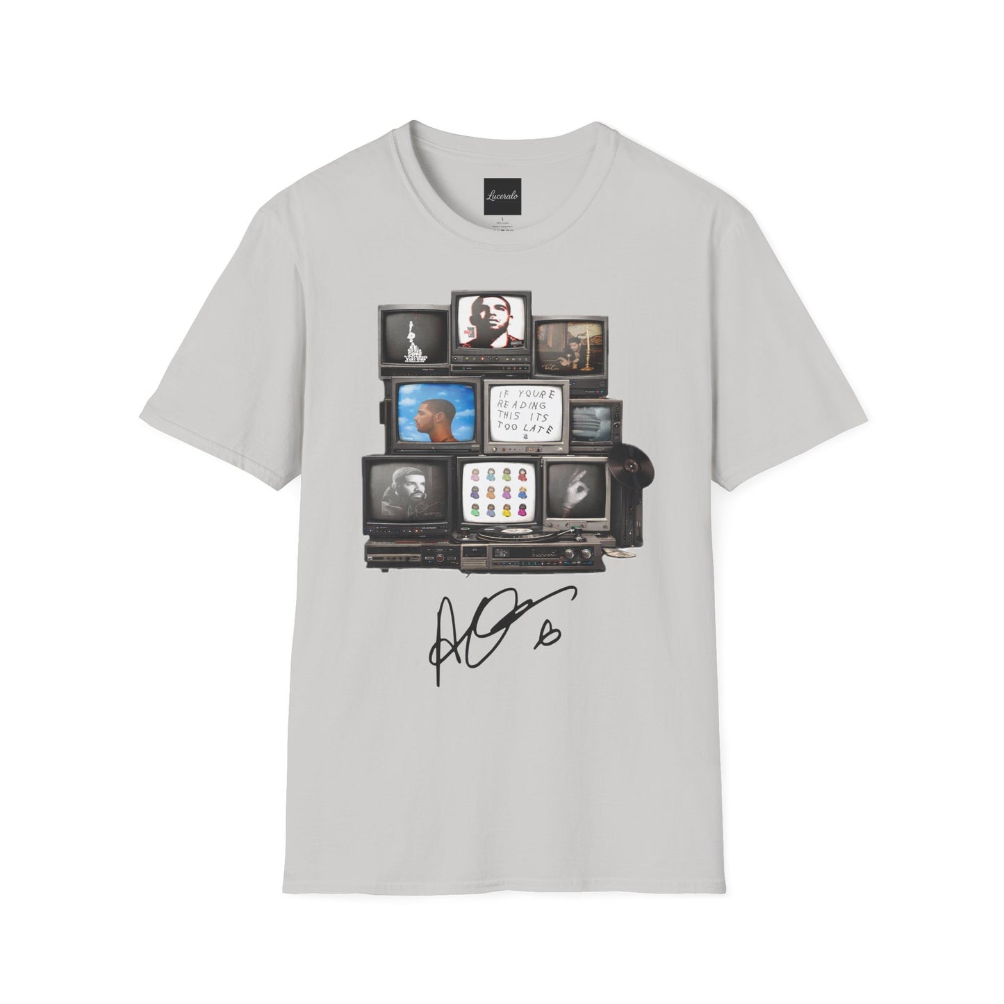 Drake Retro TV Stack Collage T-Shirt