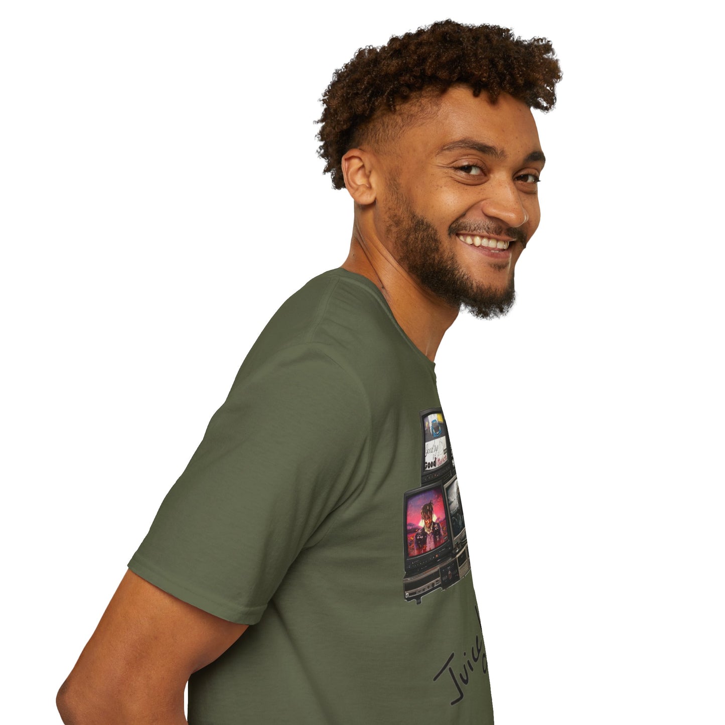Juice Wrld Retro TV Stack Collage T-Shirt
