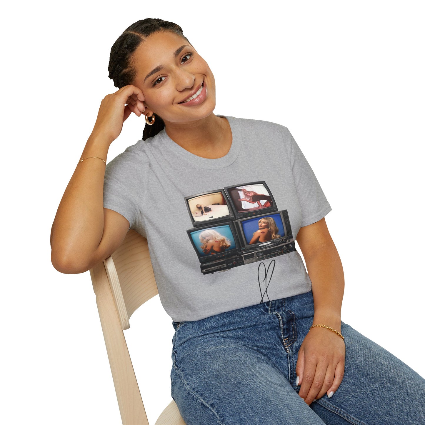 Espresso Era Retro TV Stack Collage T-Shirt