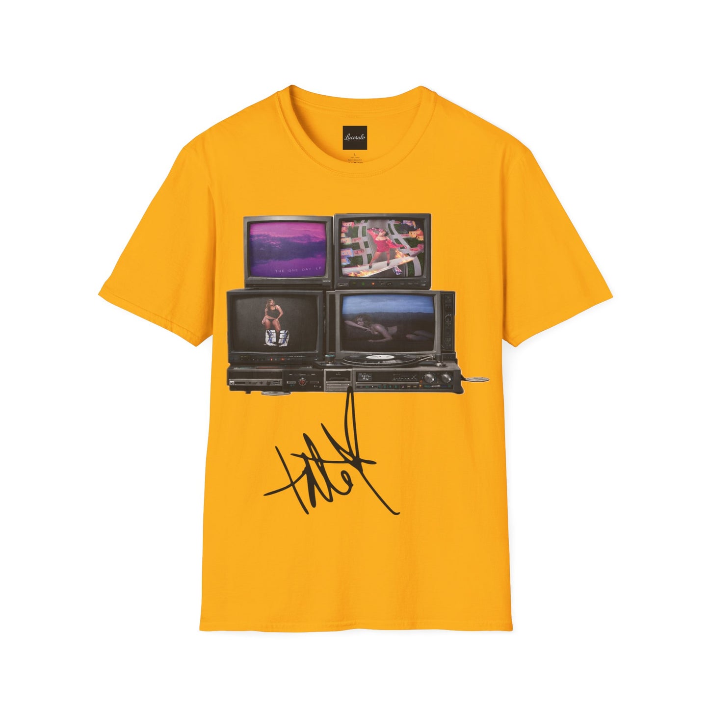 Tate Mcrae Retro TV Stack Collage T-Shirt