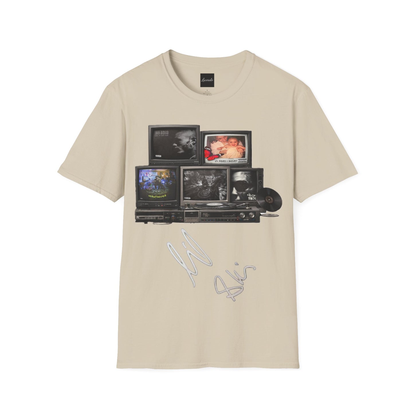 Lil Skies Retro TV Stack Collage T-Shirt