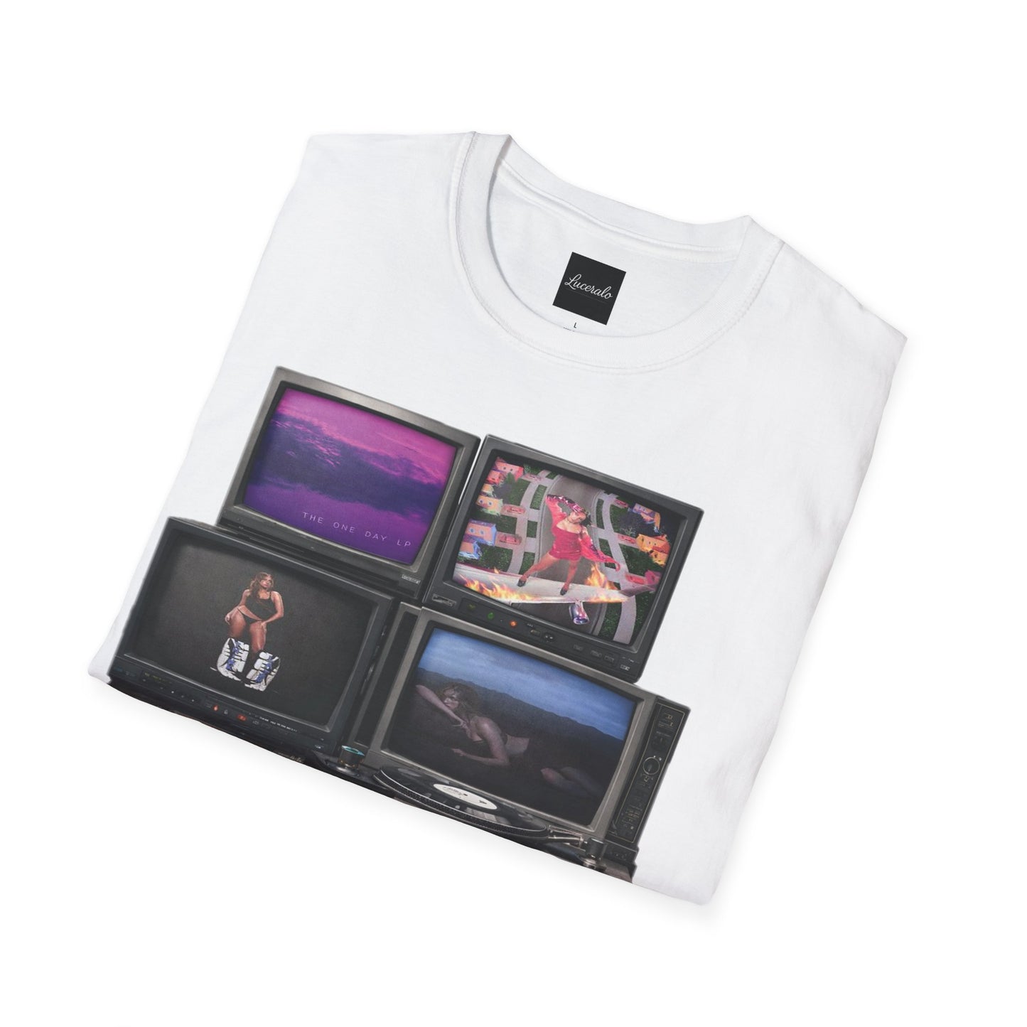 Tate Mcrae Retro TV Stack Collage T-Shirt