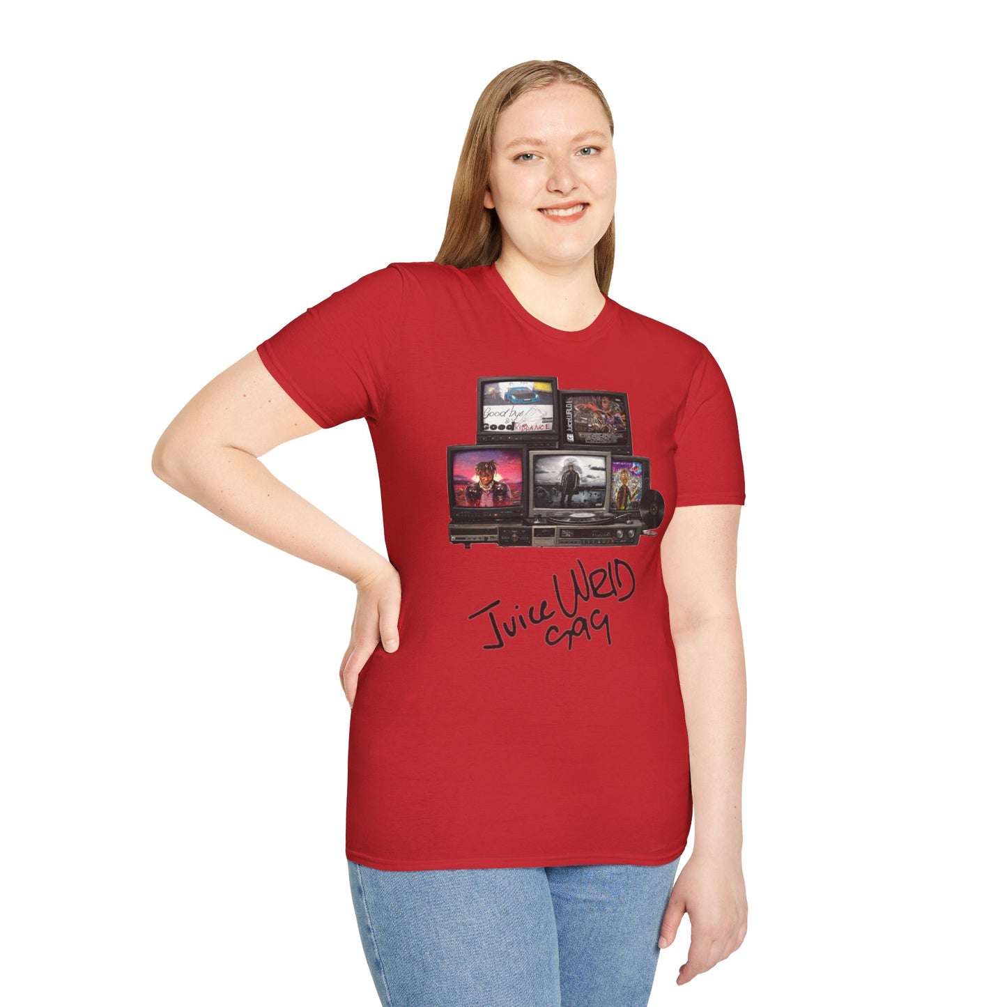 Juice Wrld Retro TV Stack Collage T-Shirt