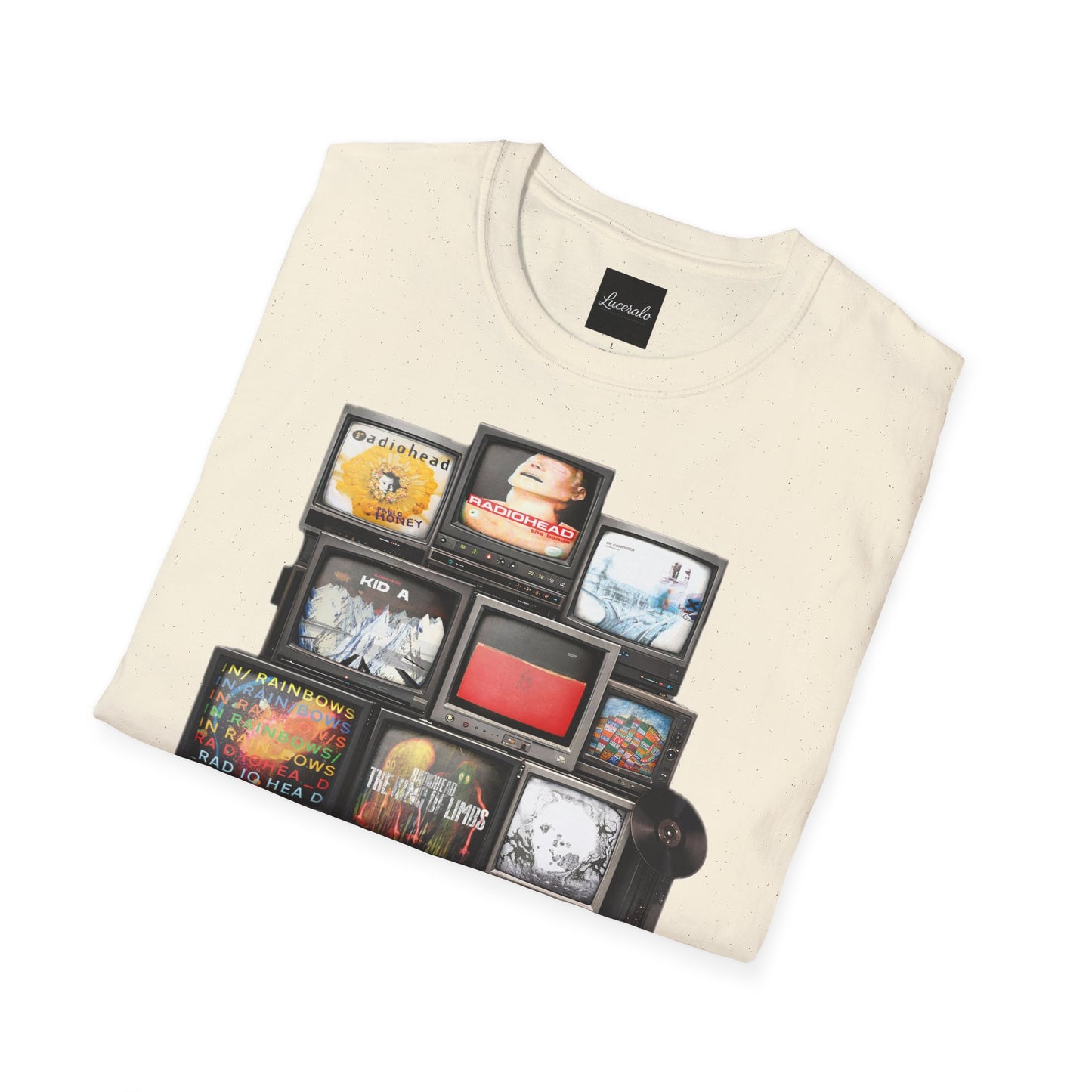 Radiohead Retro TV Stack Collage T-Shirt