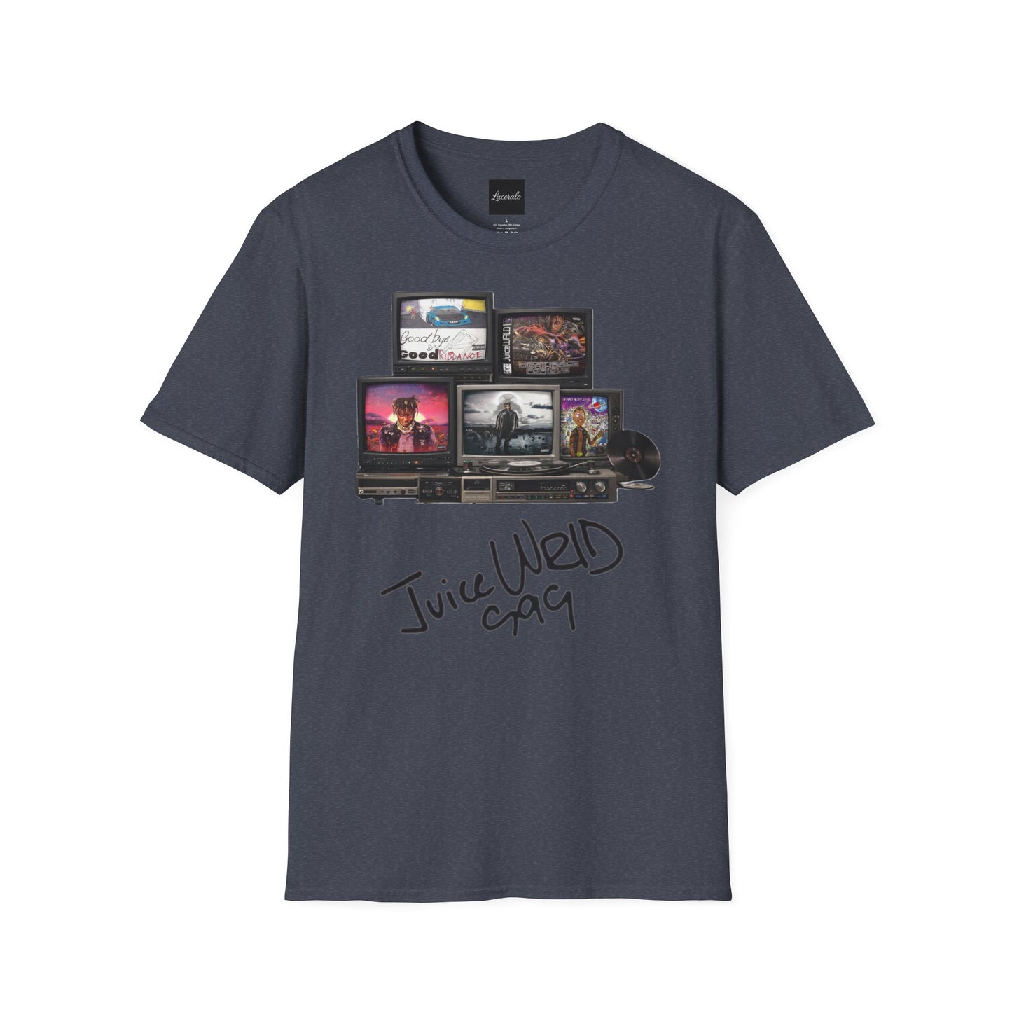 Juice Wrld Retro TV Stack Collage T-Shirt