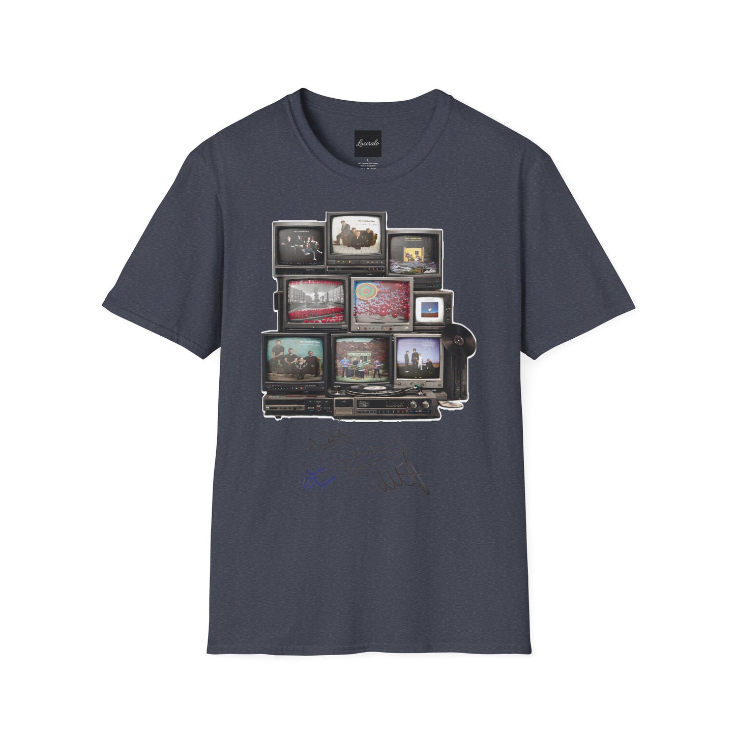 The Cranberries Retro Tv Stack Collage T-Shirt