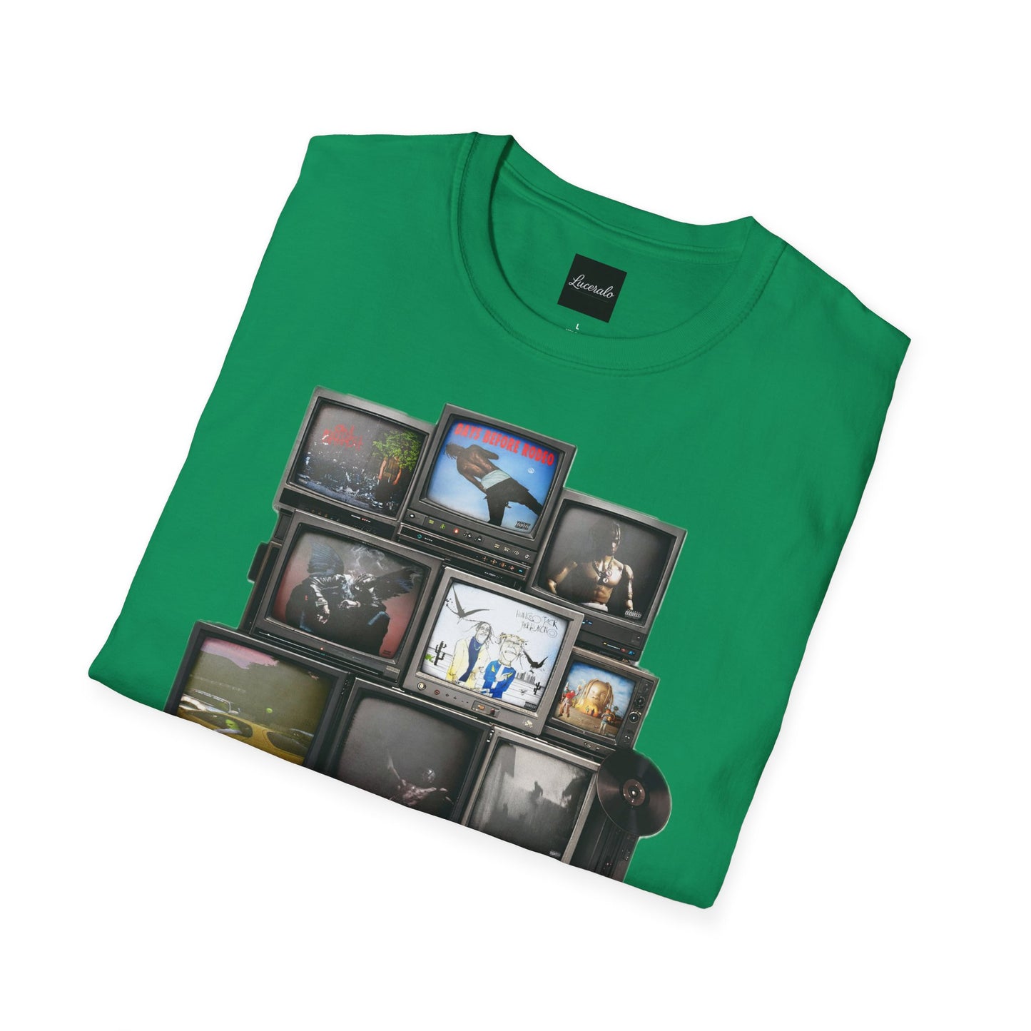 Travis Scott Retro TV Stack Collage T-Shirt