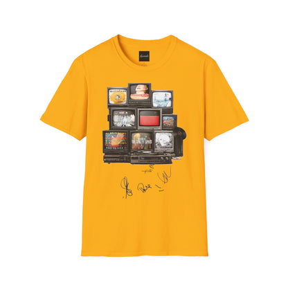 Radiohead Retro TV Stack Collage T-Shirt