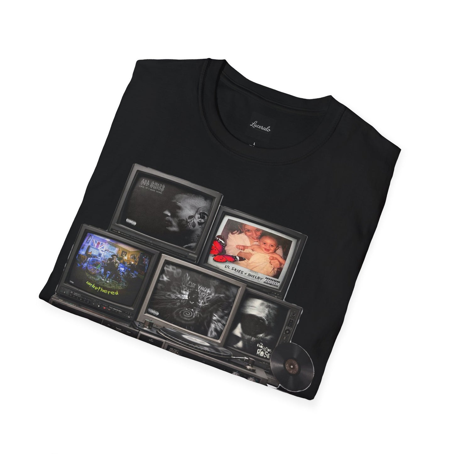 Lil Skies Retro TV Stack Collage T-Shirt