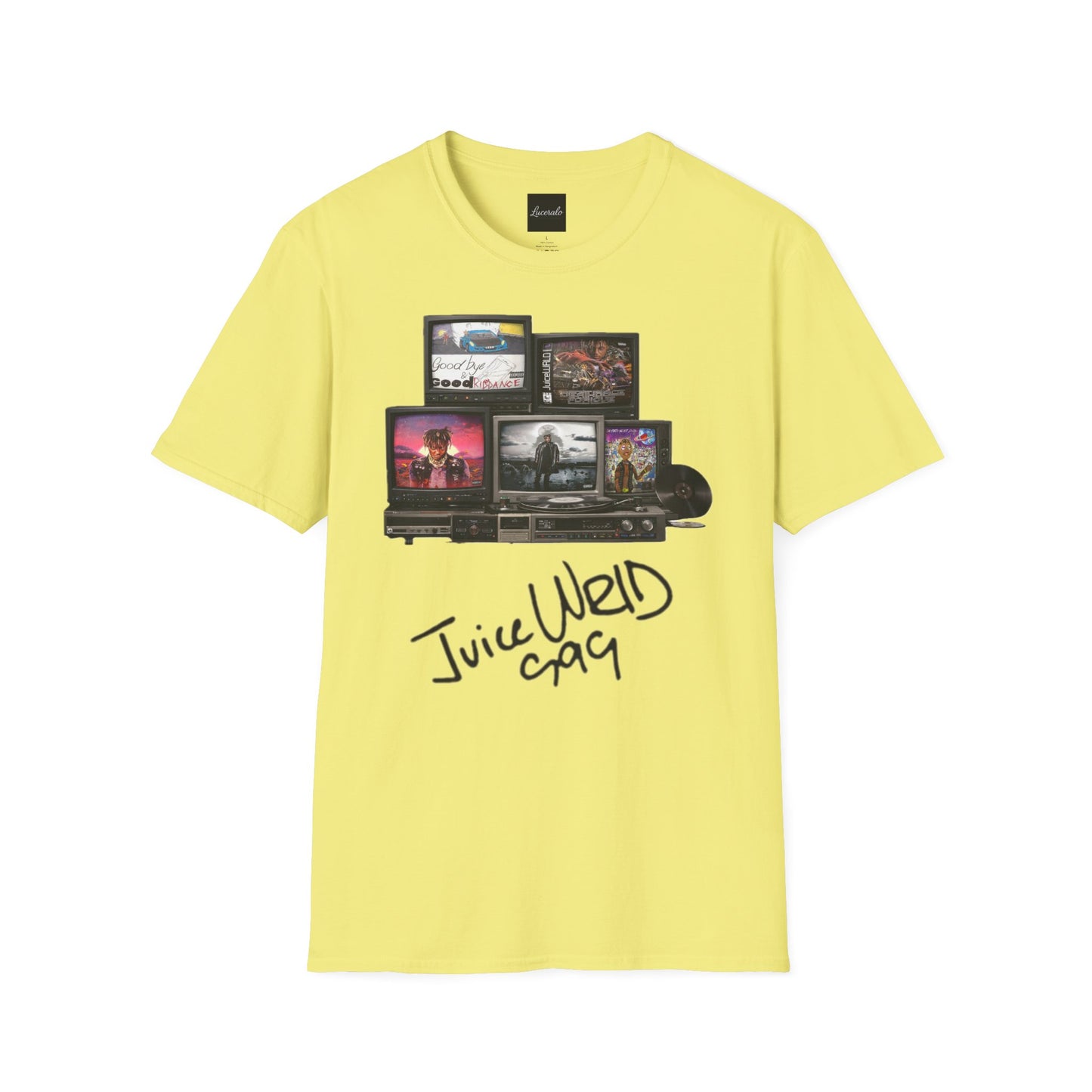 Juice Wrld Retro TV Stack Collage T-Shirt