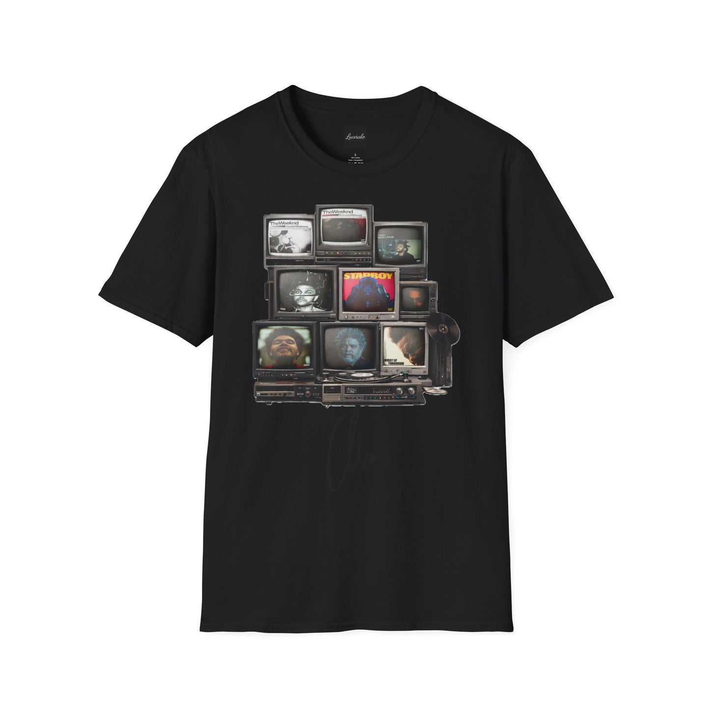 Abel Retro TV Stack Collage T-Shirt