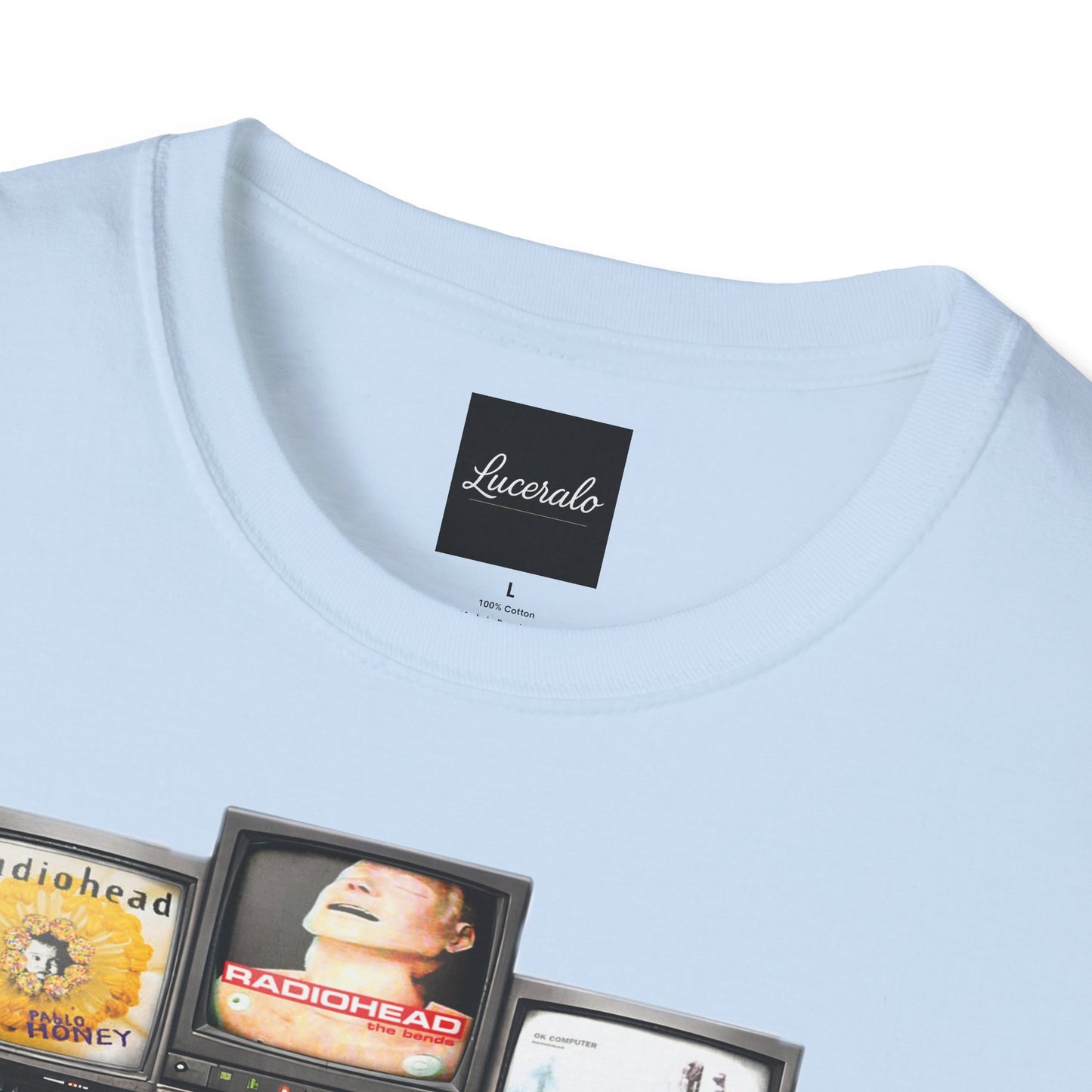 Radiohead Retro TV Stack Collage T-Shirt