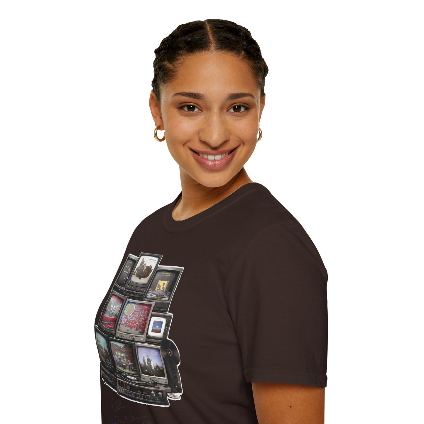 The Cranberries Retro Tv Stack Collage T-Shirt