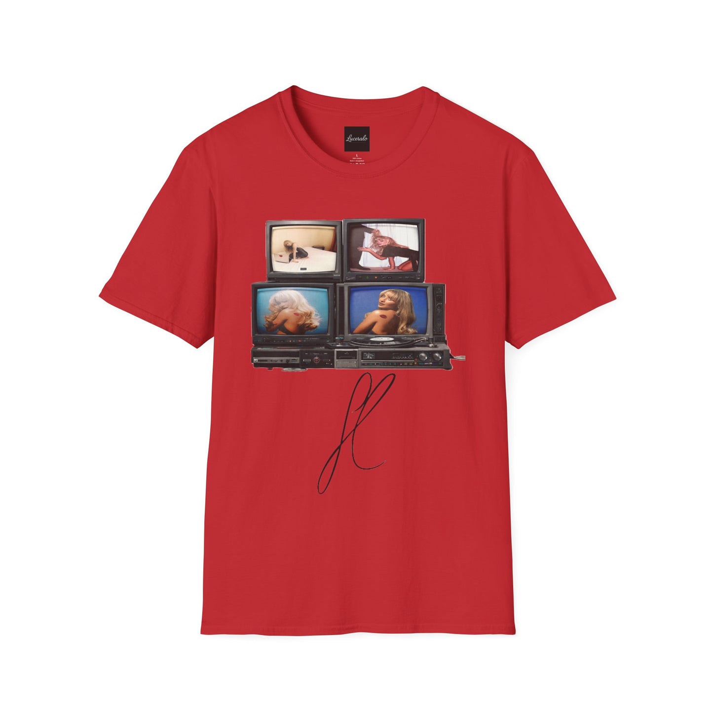 Espresso Era Retro TV Stack Collage T-Shirt