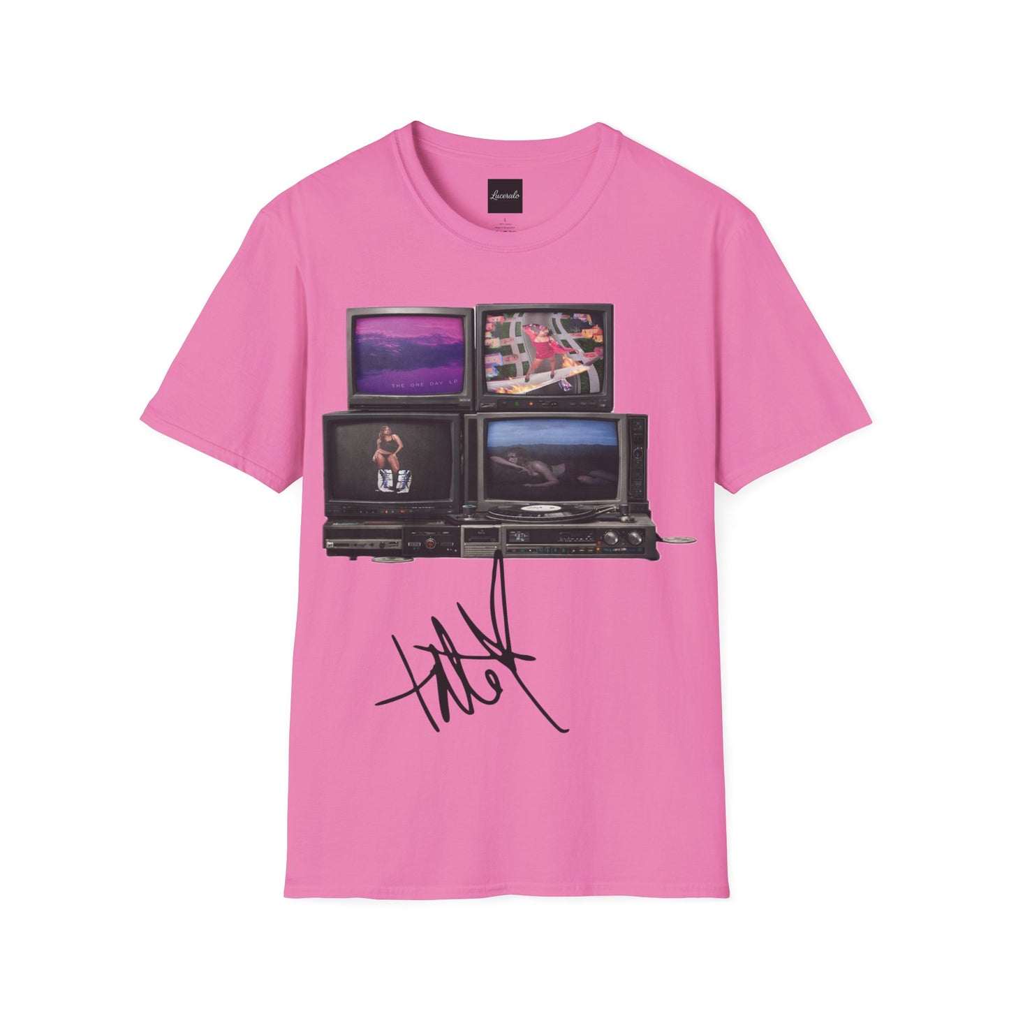 Tate Mcrae Retro TV Stack Collage T-Shirt