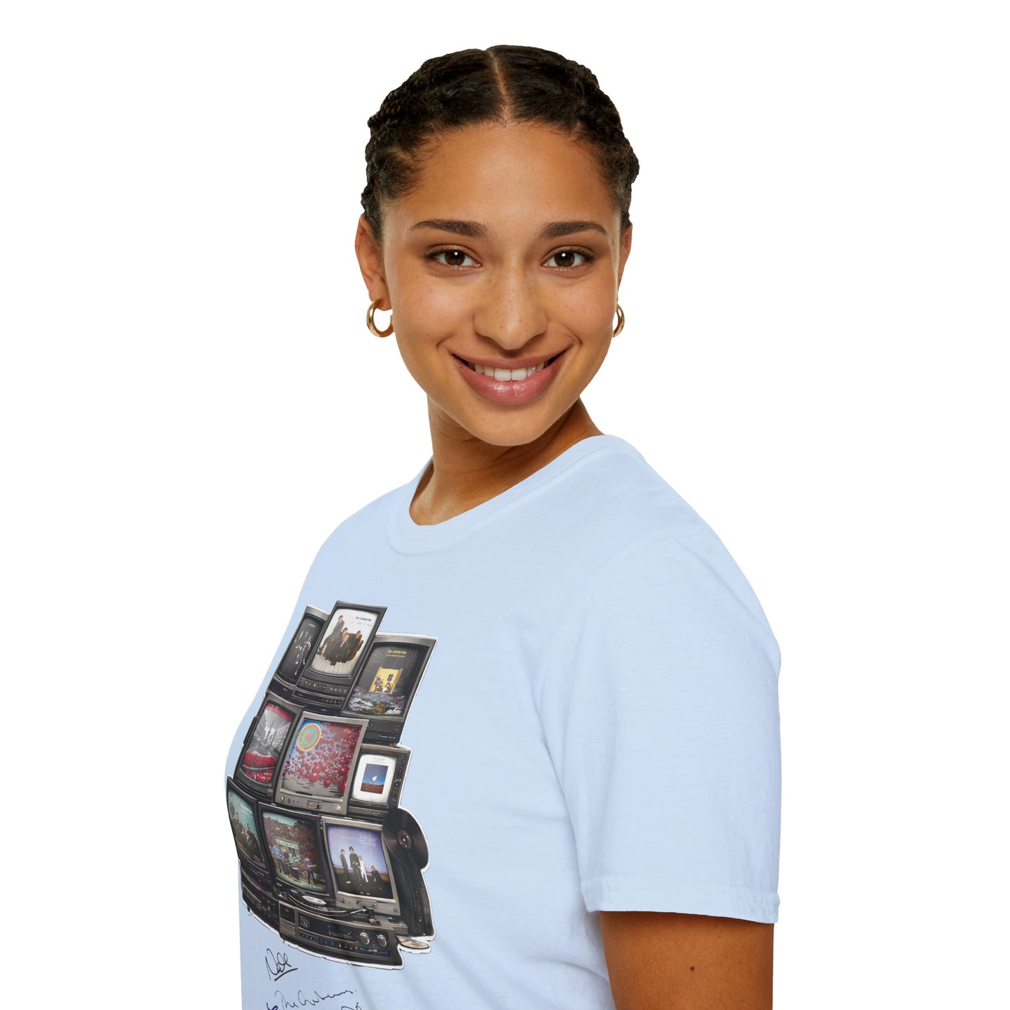 The Cranberries Retro Tv Stack Collage T-Shirt