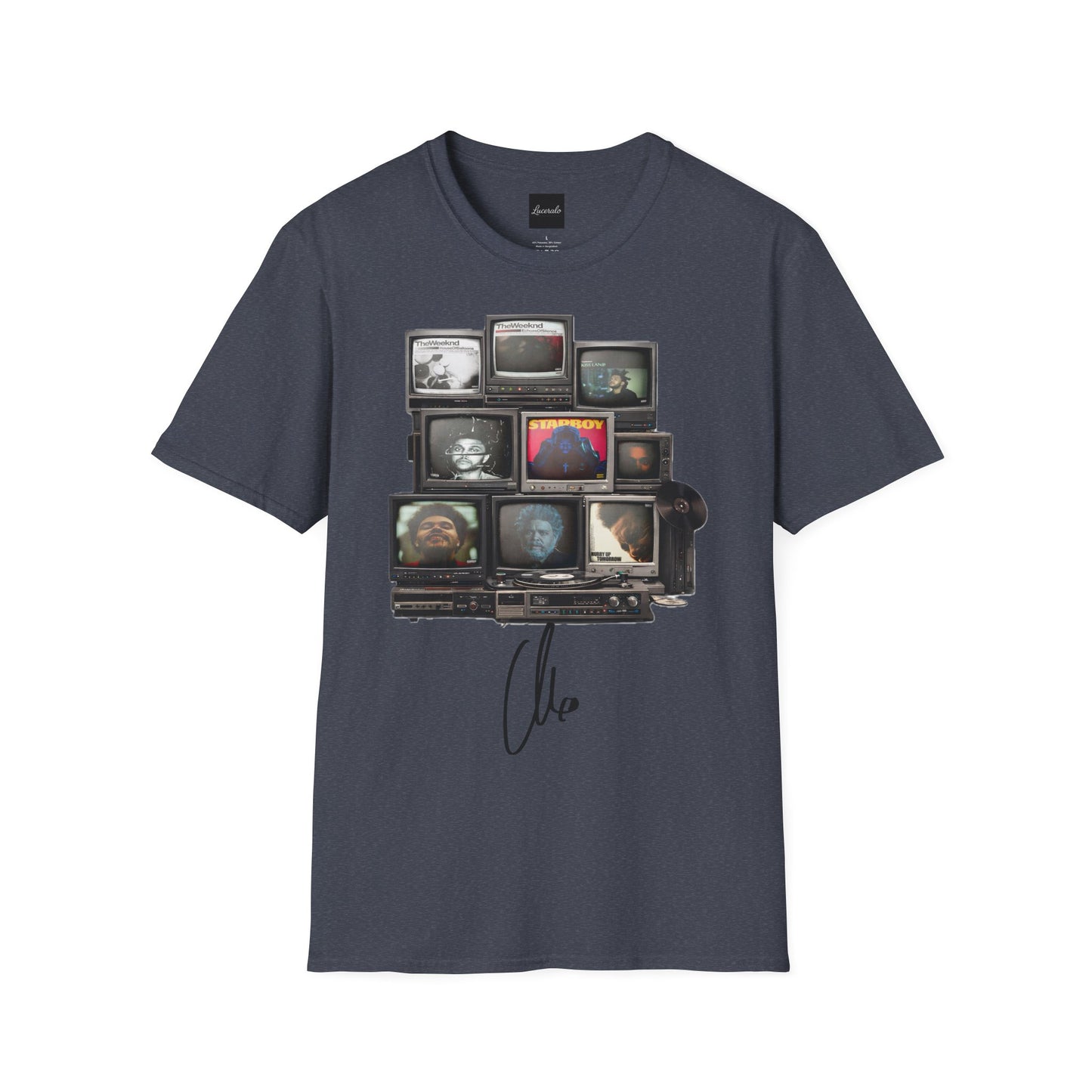 Abel Retro TV Stack Collage T-Shirt