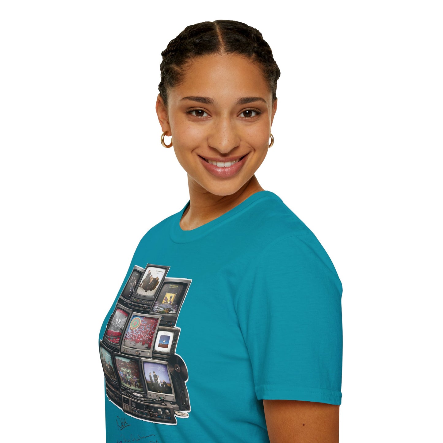 The Cranberries Retro Tv Stack Collage T-Shirt