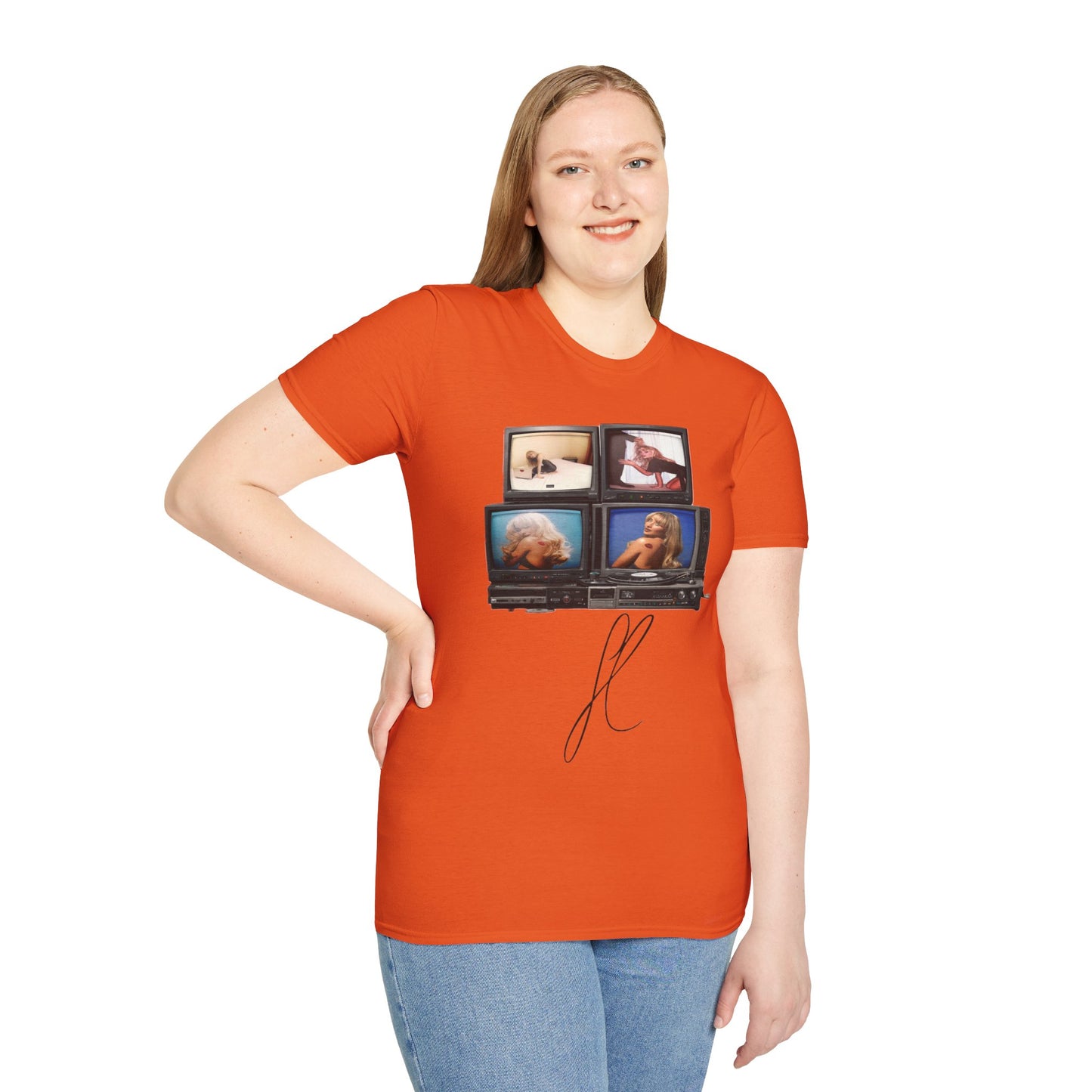 Espresso Era Retro TV Stack Collage T-Shirt