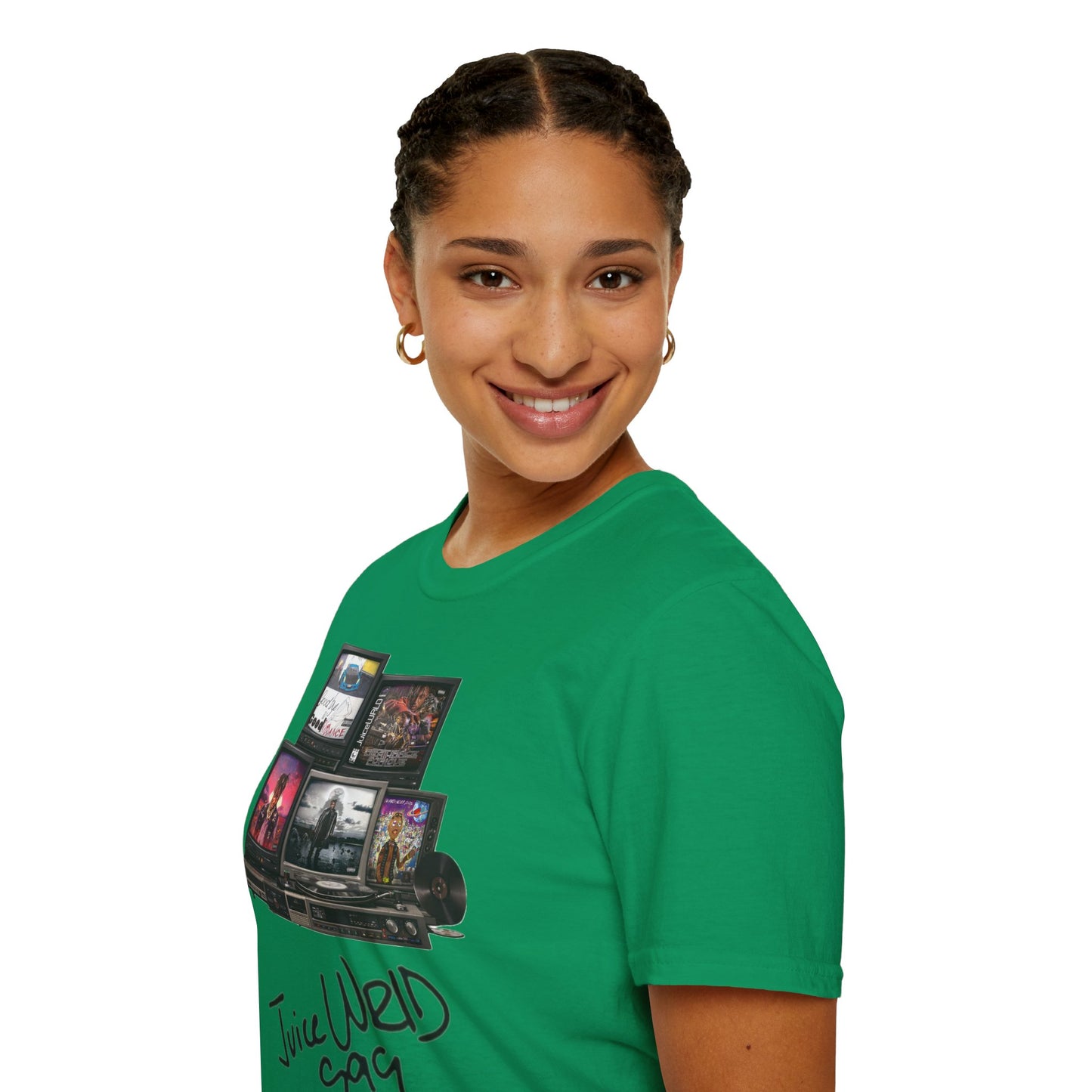 Juice Wrld Retro TV Stack Collage T-Shirt