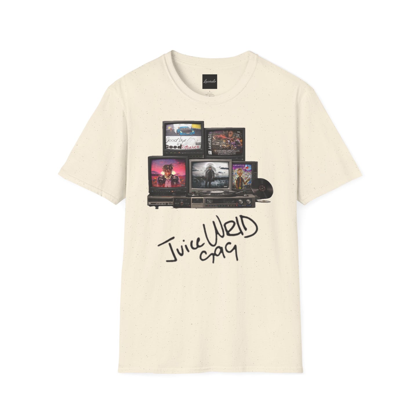 Juice Wrld Retro TV Stack Collage T-Shirt