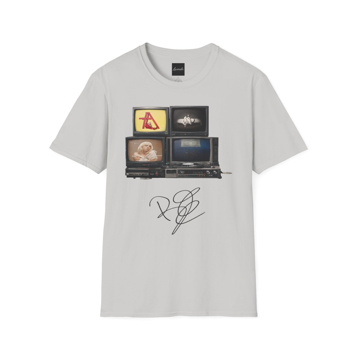 Alt Pop Retro TV Stack Collage T-Shirt