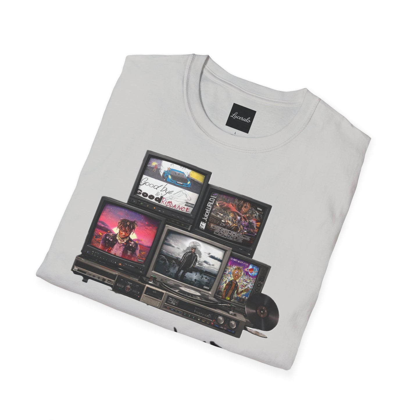 Juice Wrld Retro TV Stack Collage T-Shirt