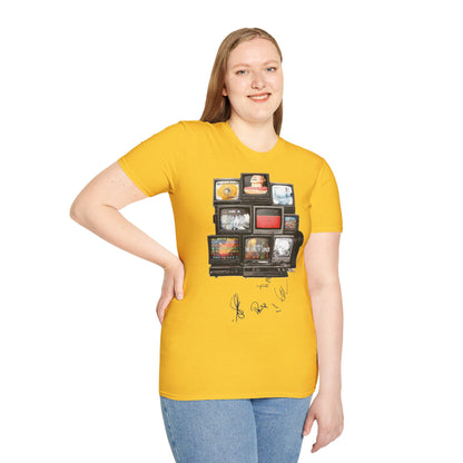 Radiohead Retro TV Stack Collage T-Shirt
