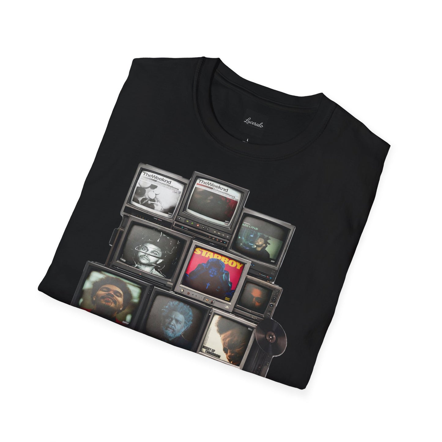Abel Retro TV Stack Collage T-Shirt