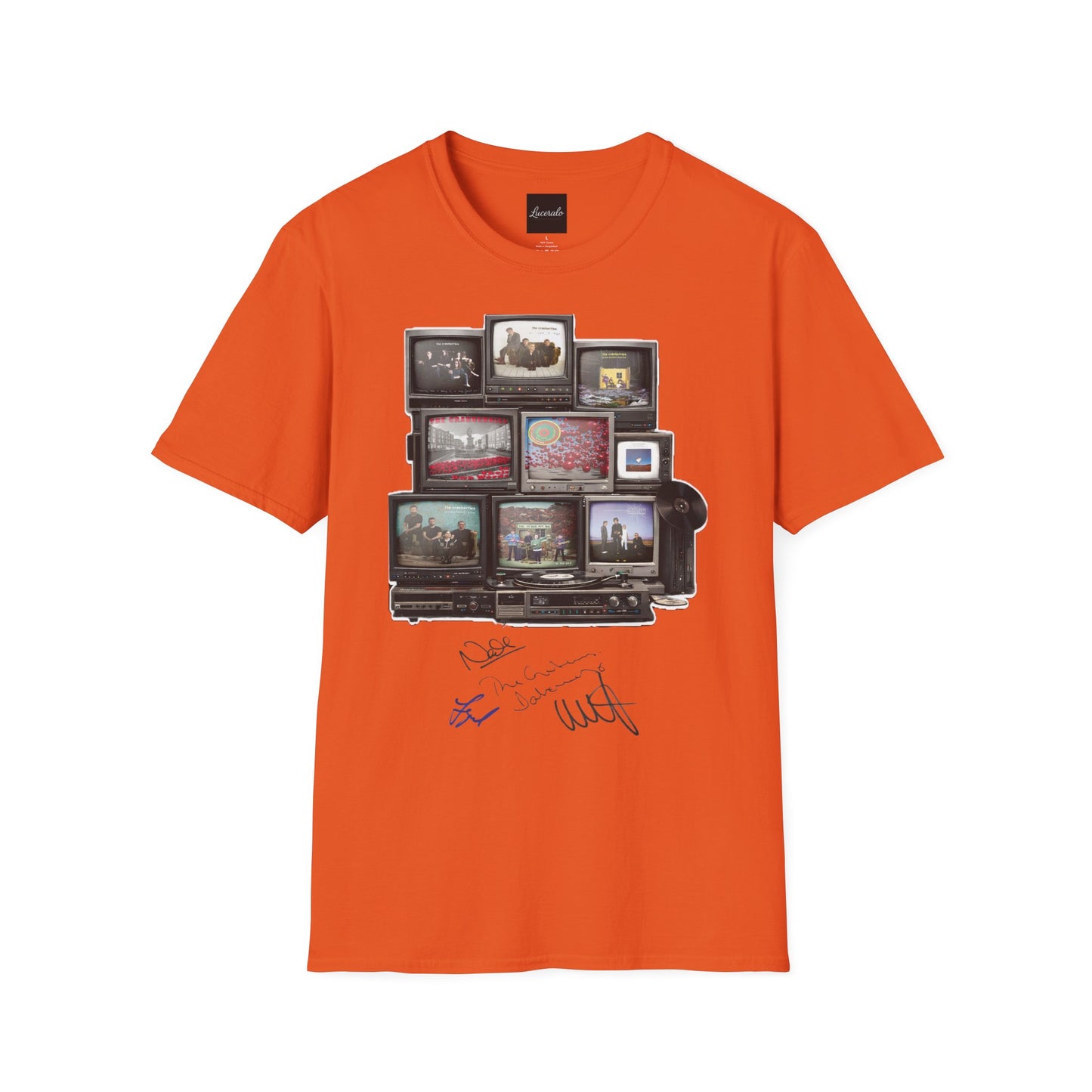 The Cranberries Retro Tv Stack Collage T-Shirt