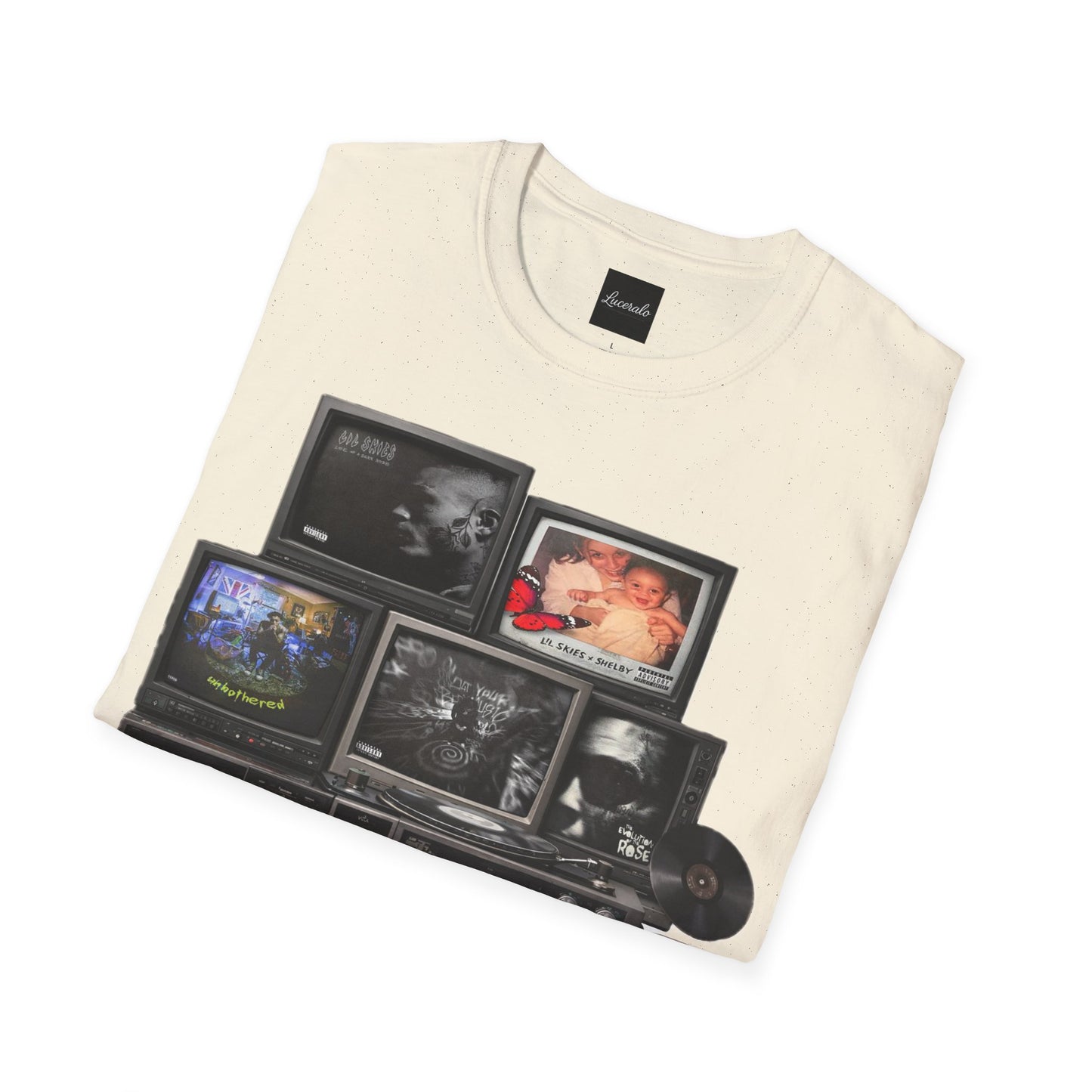 Lil Skies Retro TV Stack Collage T-Shirt