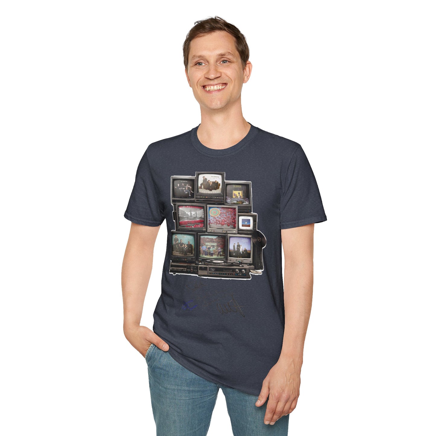 The Cranberries Retro Tv Stack Collage T-Shirt