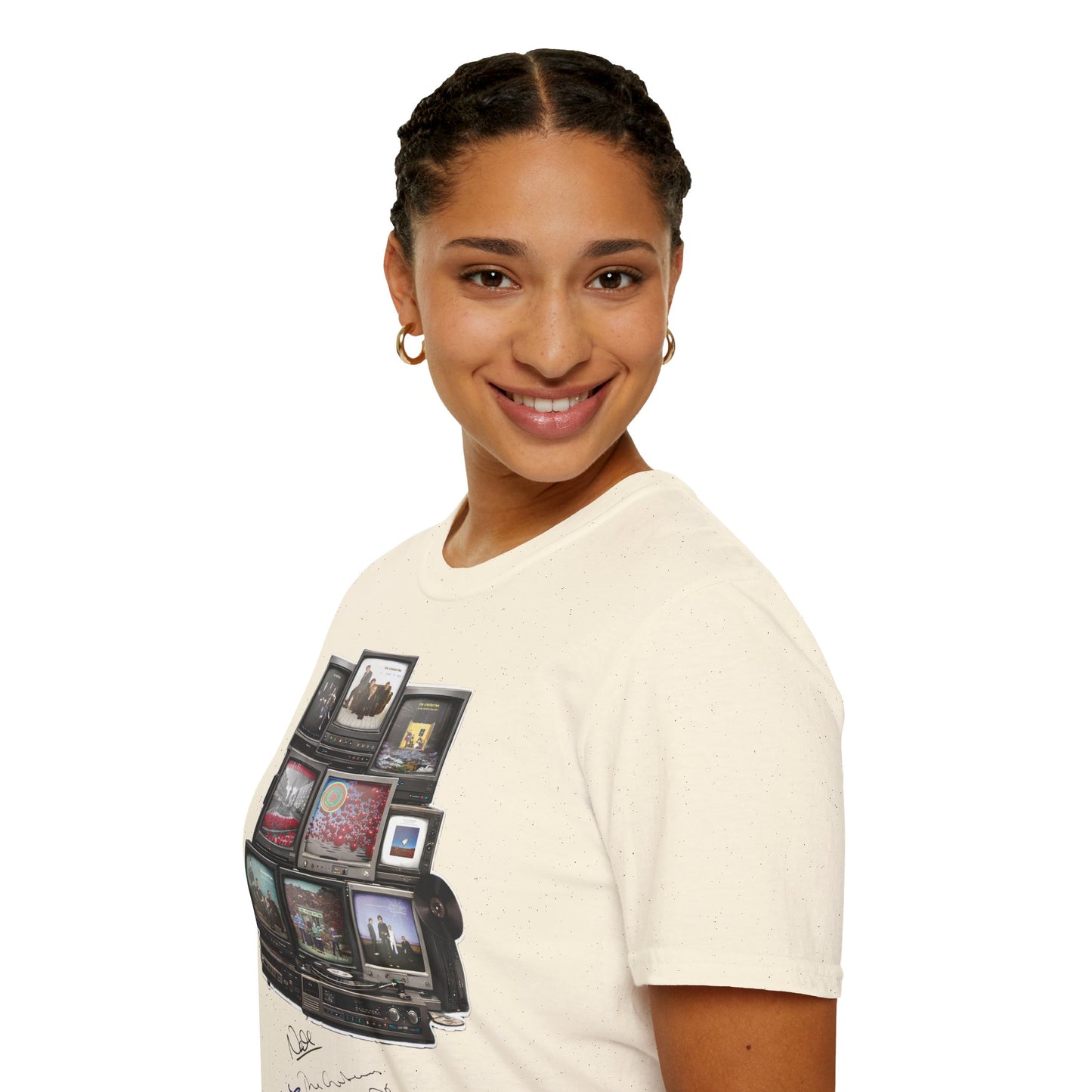 The Cranberries Retro Tv Stack Collage T-Shirt