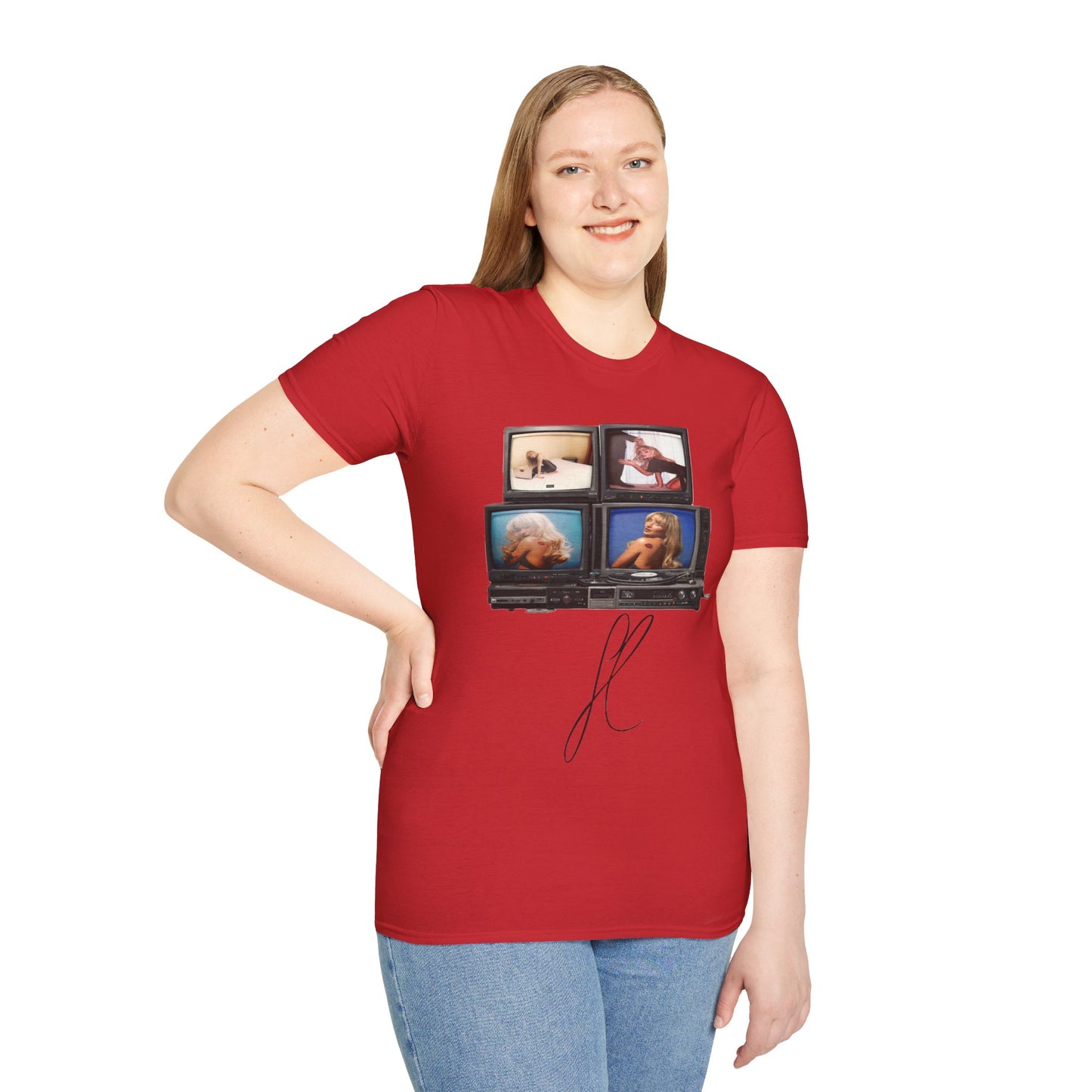 Espresso Era Retro TV Stack Collage T-Shirt
