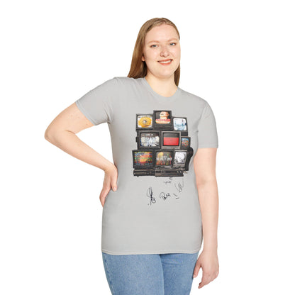Radiohead Retro TV Stack Collage T-Shirt