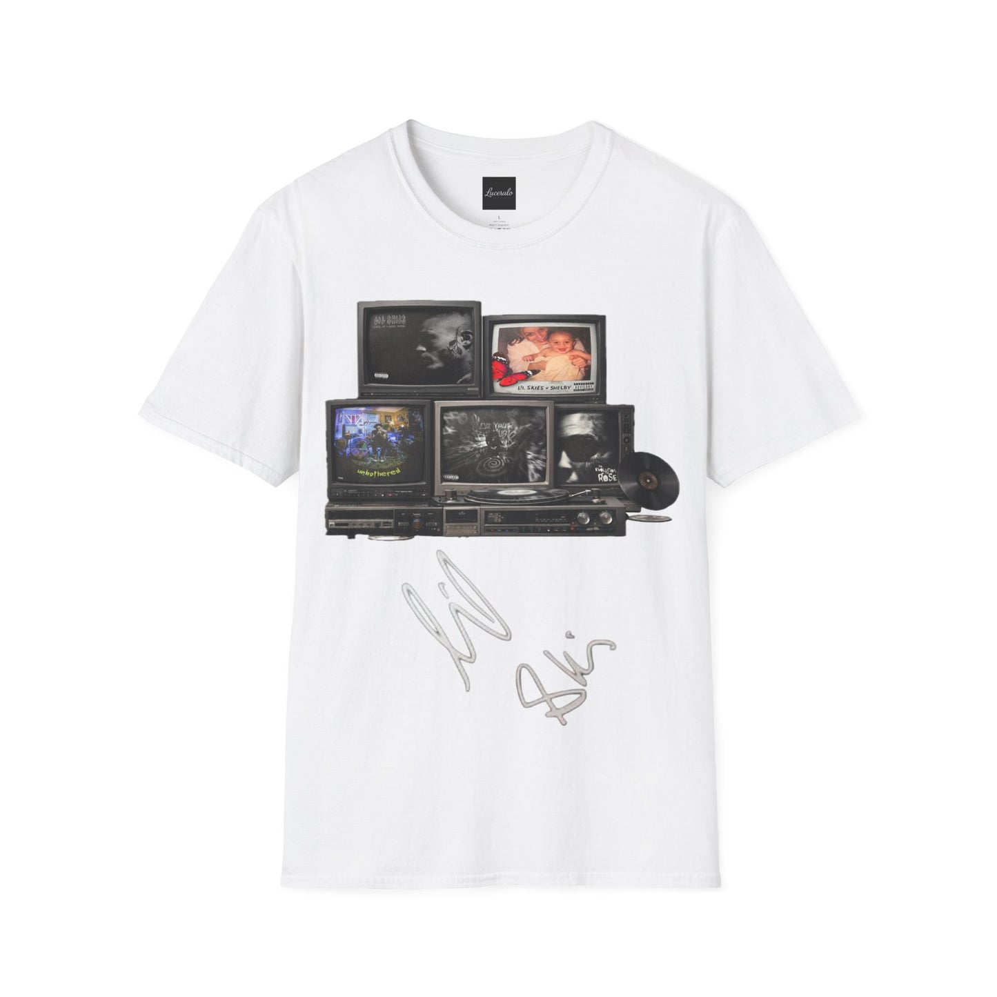 Lil Skies Retro TV Stack Collage T-Shirt