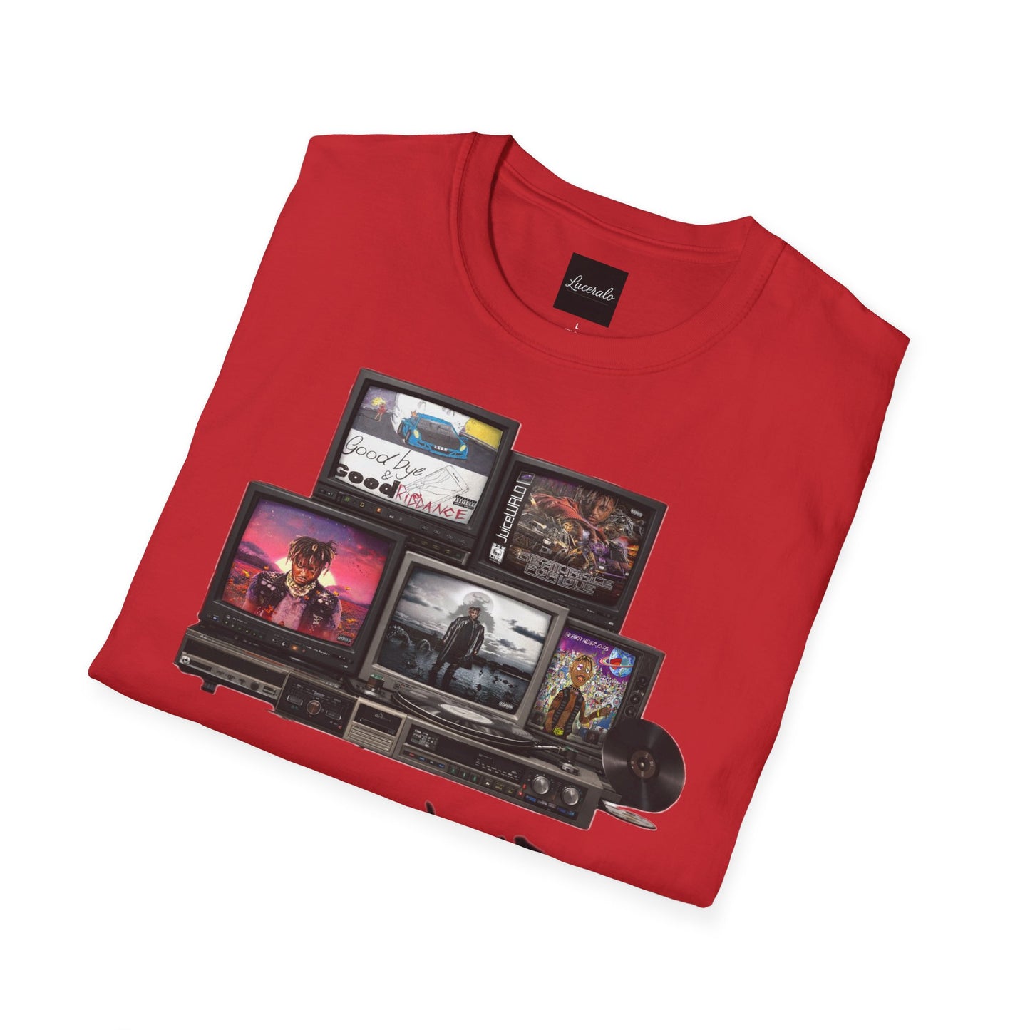 Juice Wrld Retro TV Stack Collage T-Shirt