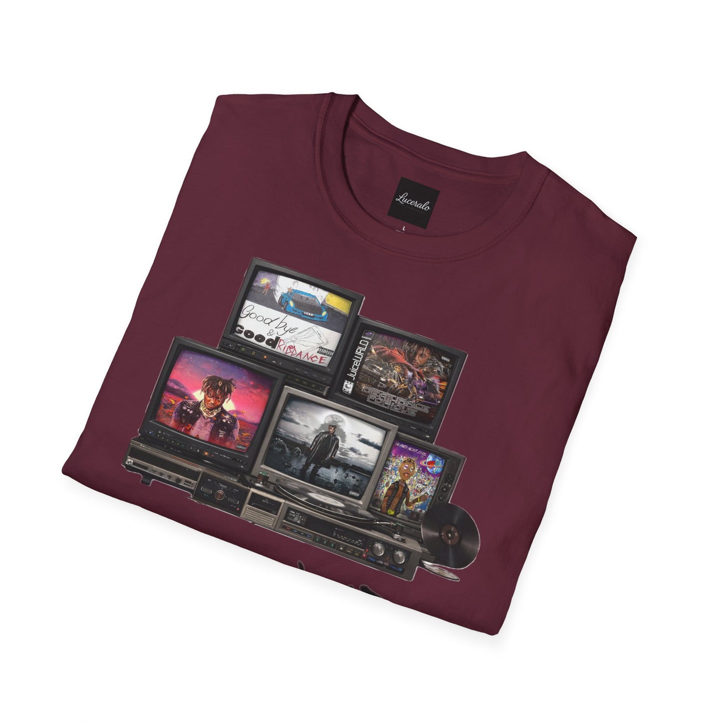 Juice Wrld Retro TV Stack Collage T-Shirt