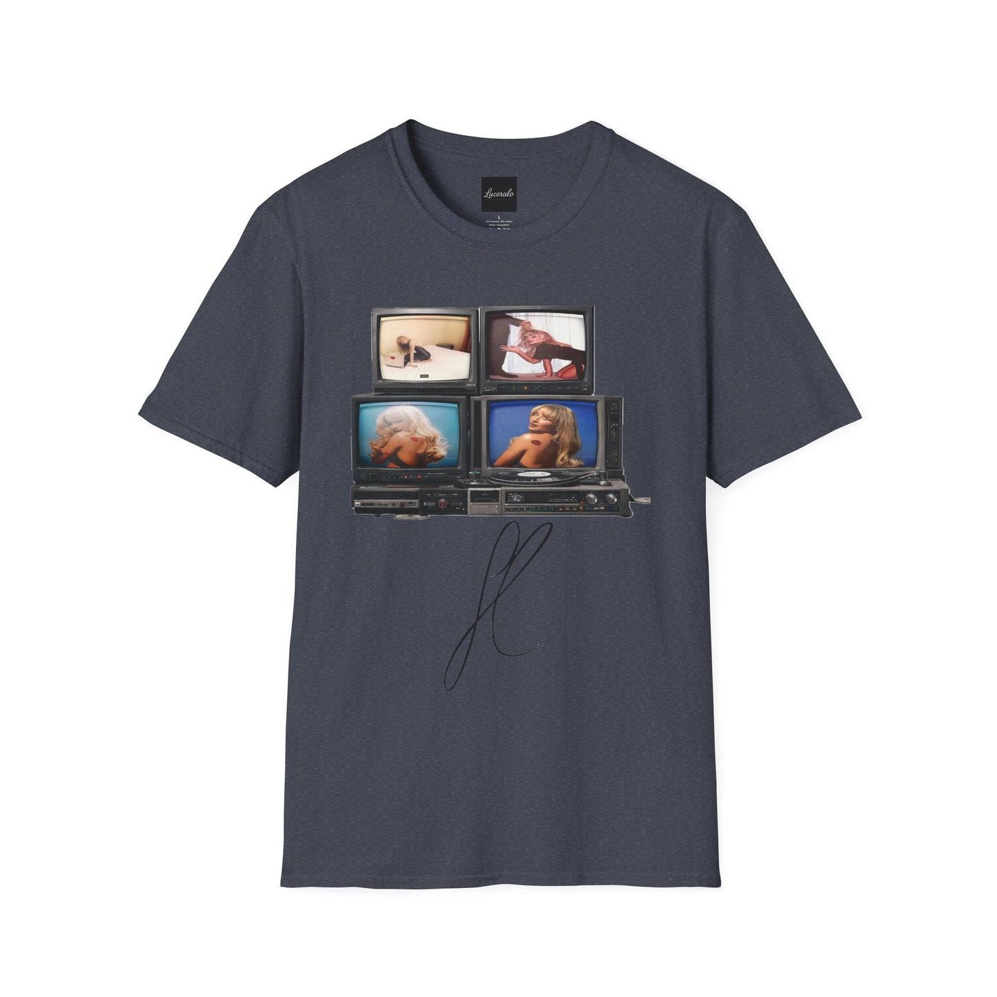 Espresso Era Retro TV Stack Collage T-Shirt