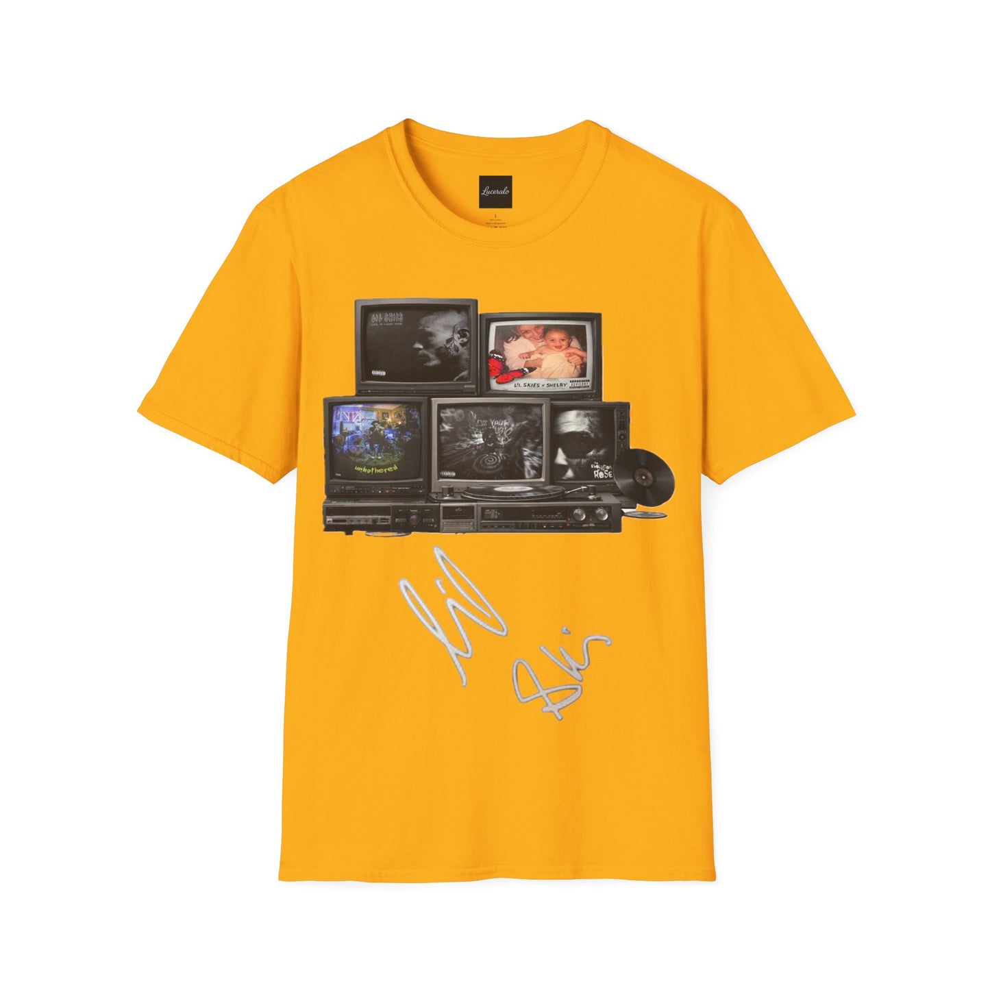 Lil Skies Retro TV Stack Collage T-Shirt