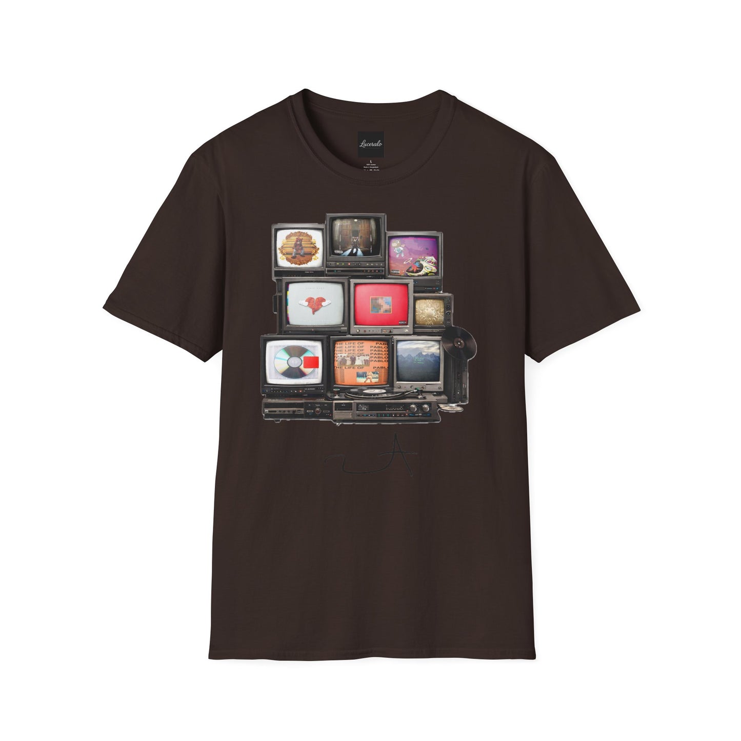 YE Retro TV Stack Collage T-Shirt