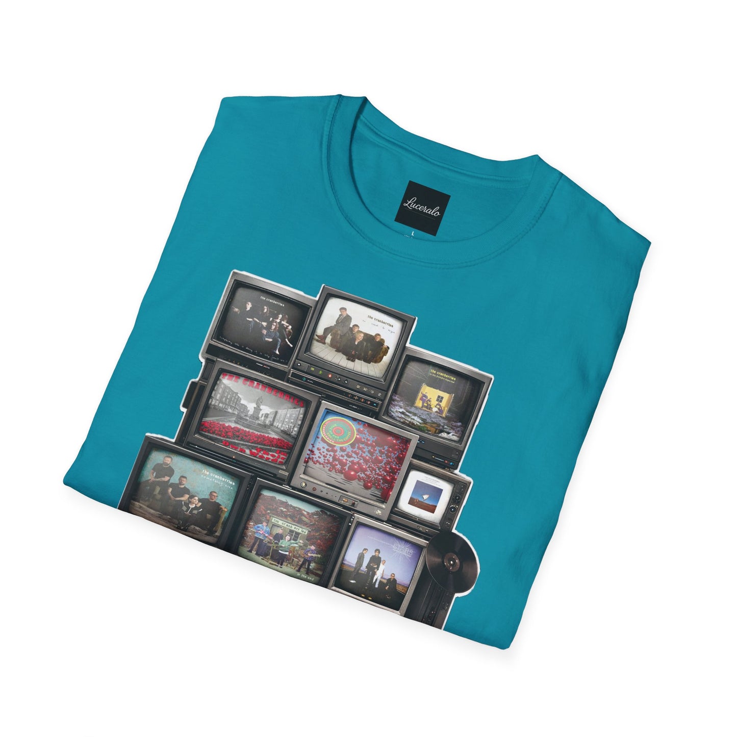 The Cranberries Retro Tv Stack Collage T-Shirt