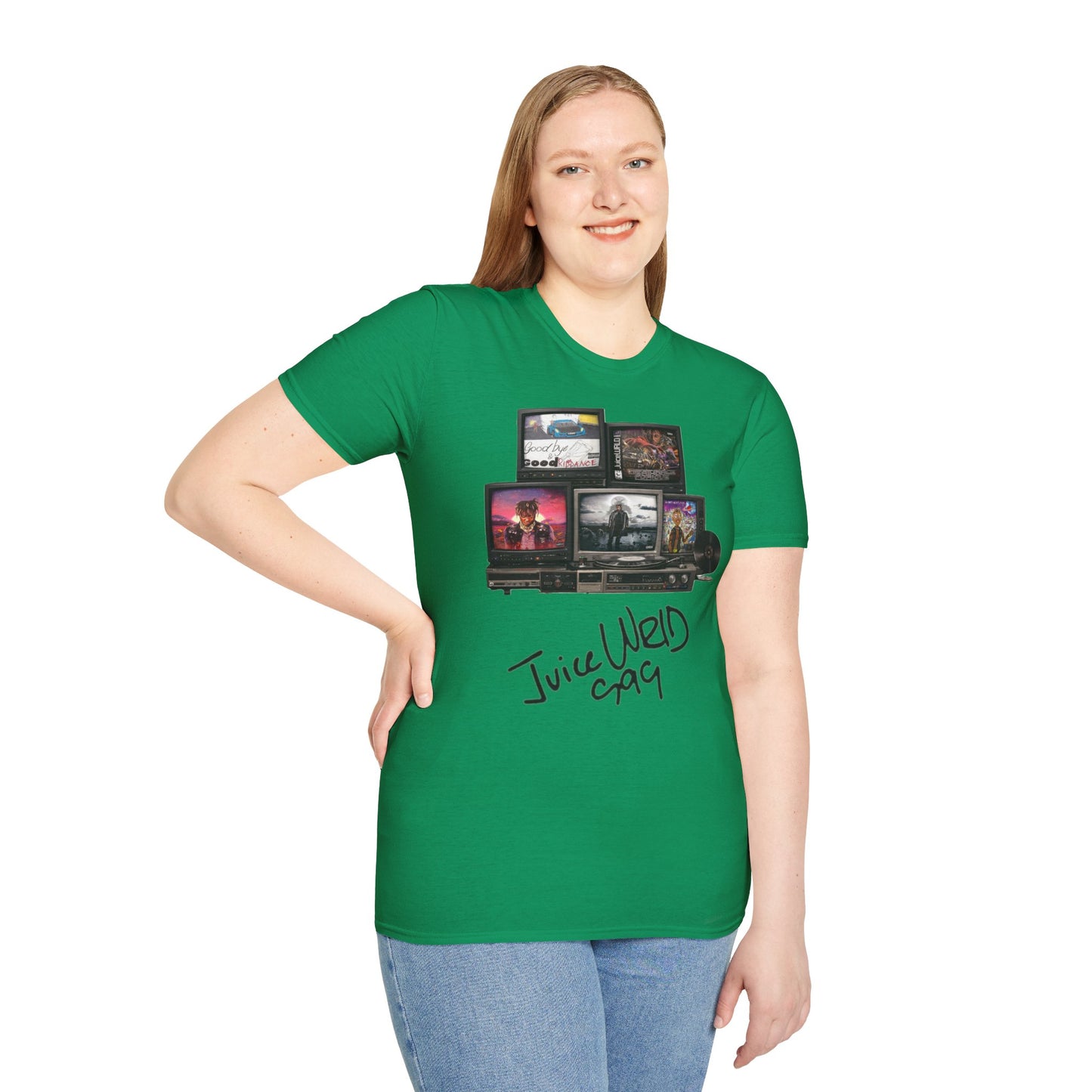 Juice Wrld Retro TV Stack Collage T-Shirt