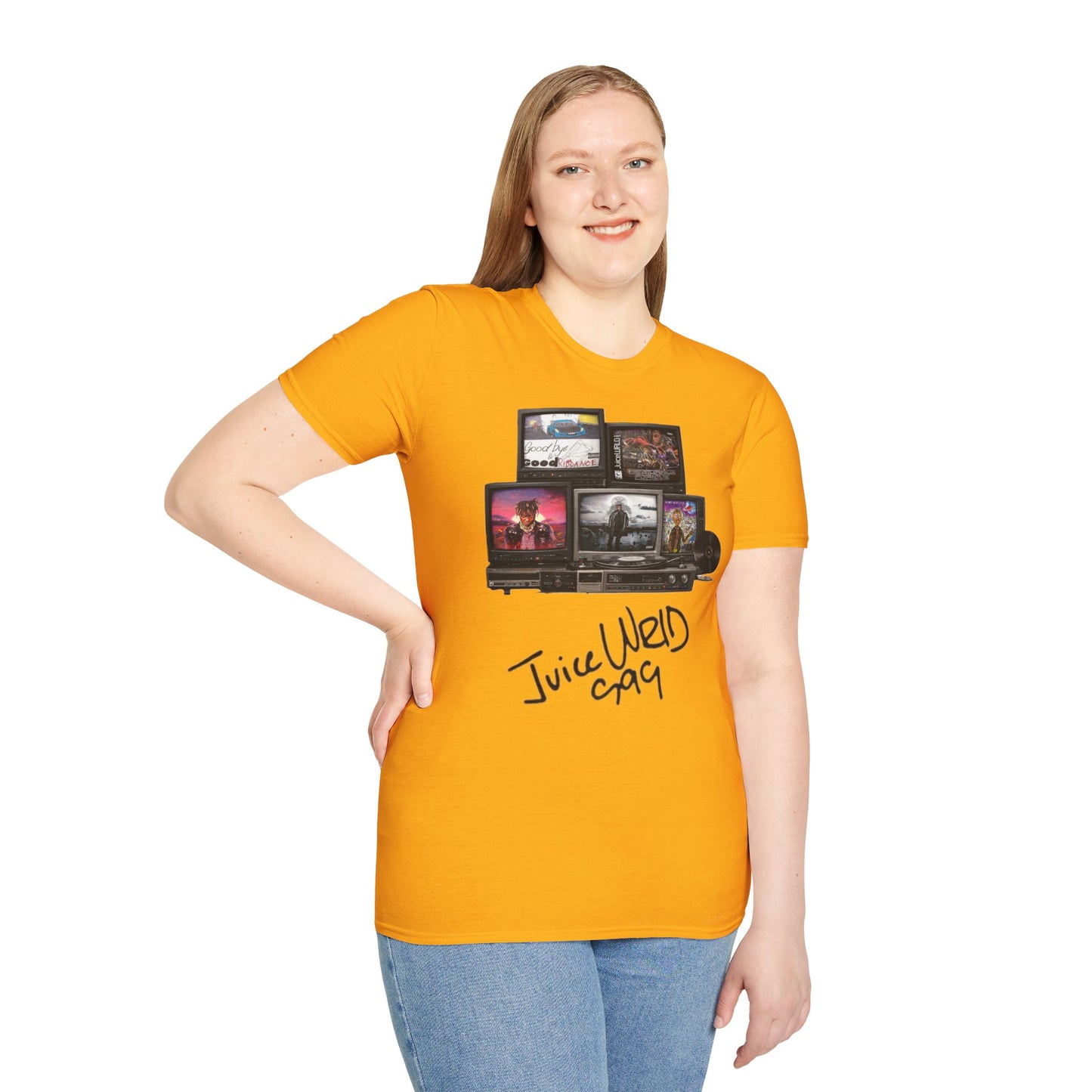 Juice Wrld Retro TV Stack Collage T-Shirt